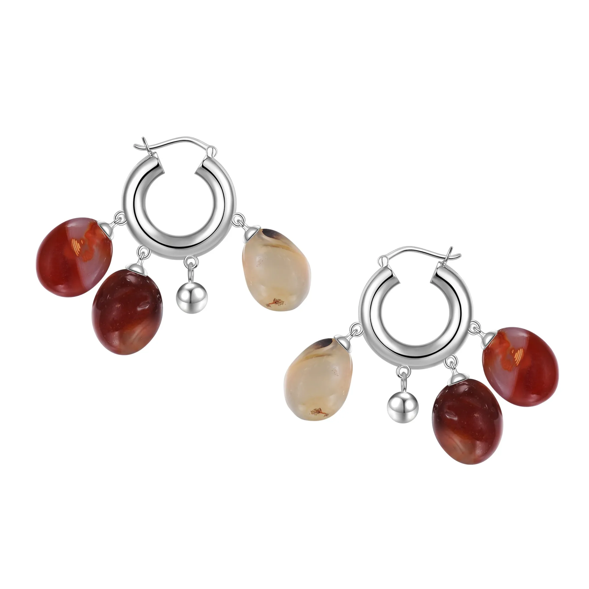 Capsule / Natural Stone Earring