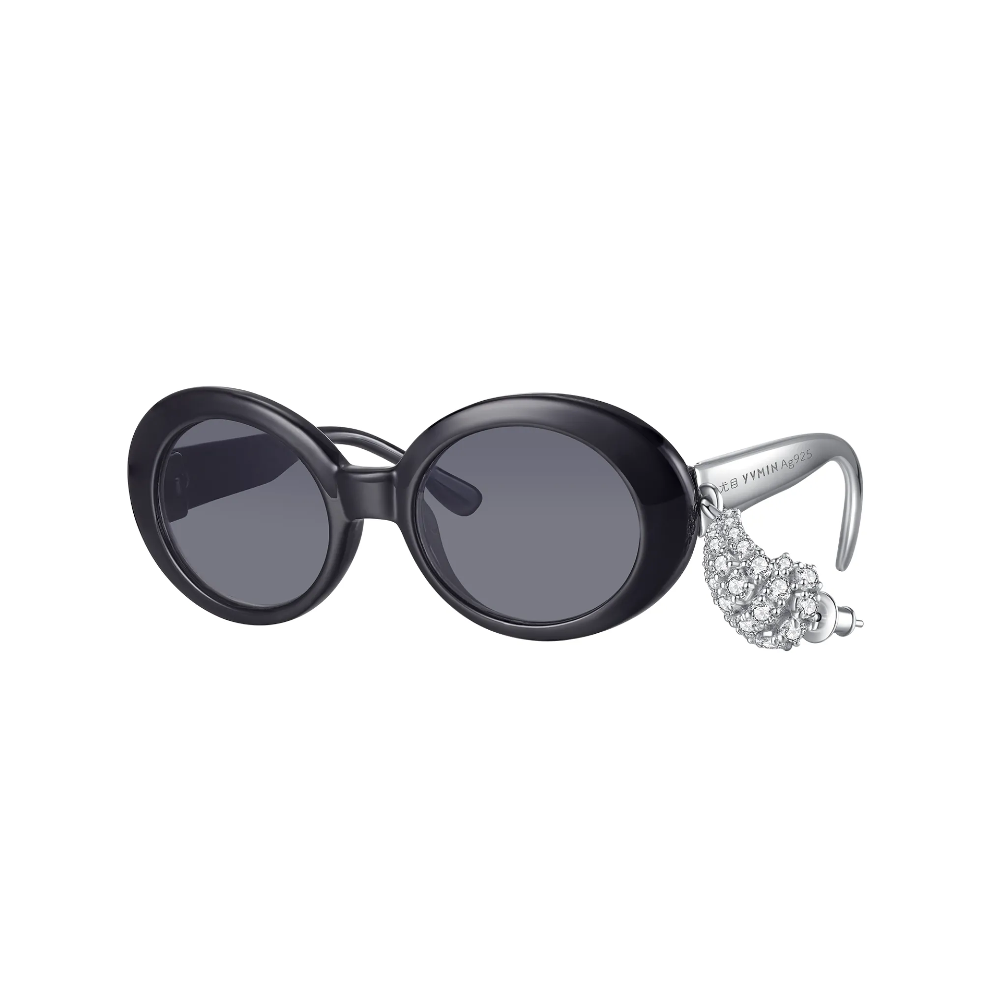 Electric Girl / Mini Sunglass Pave Earring