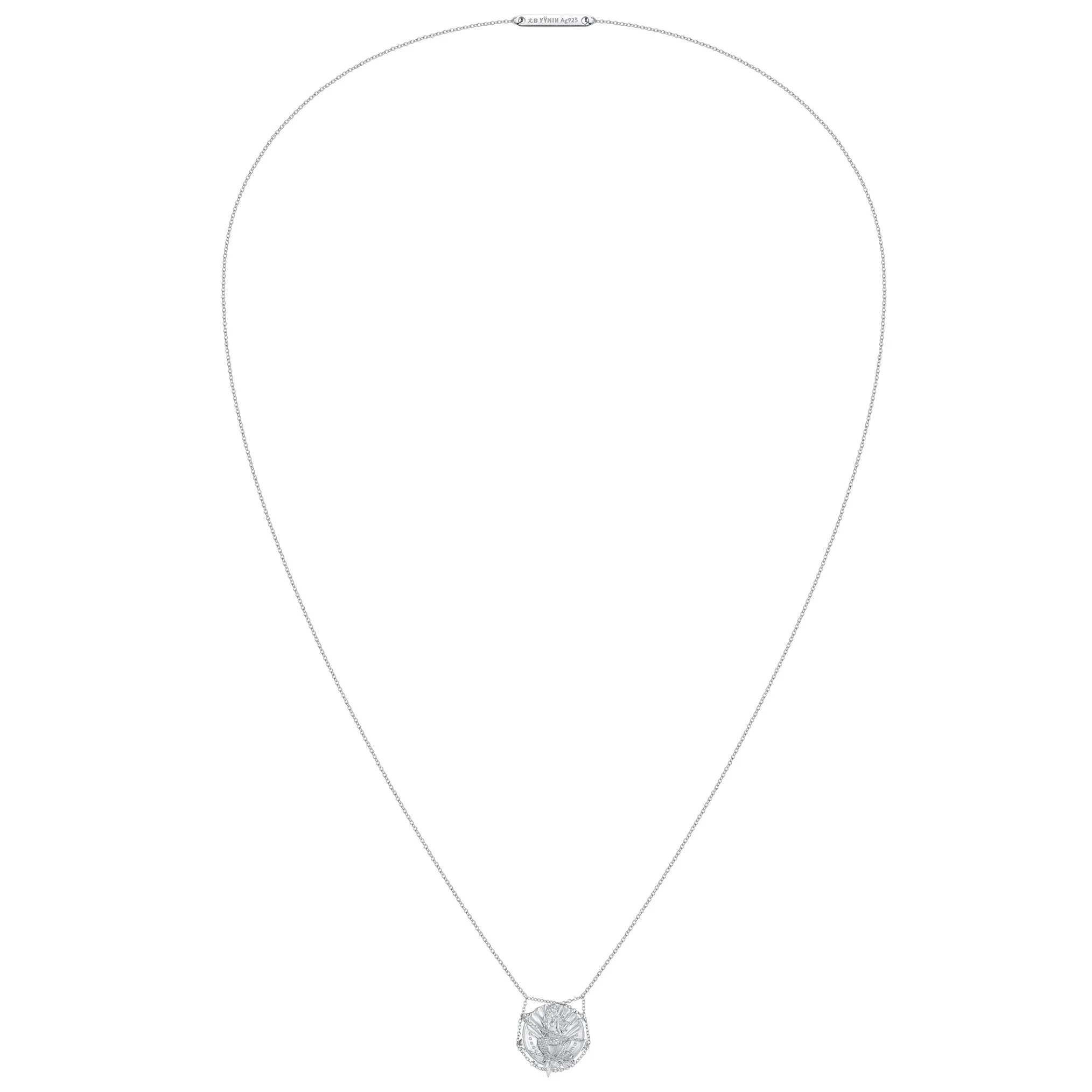 Mermaid / Mermaid Web Coin Long Necklace