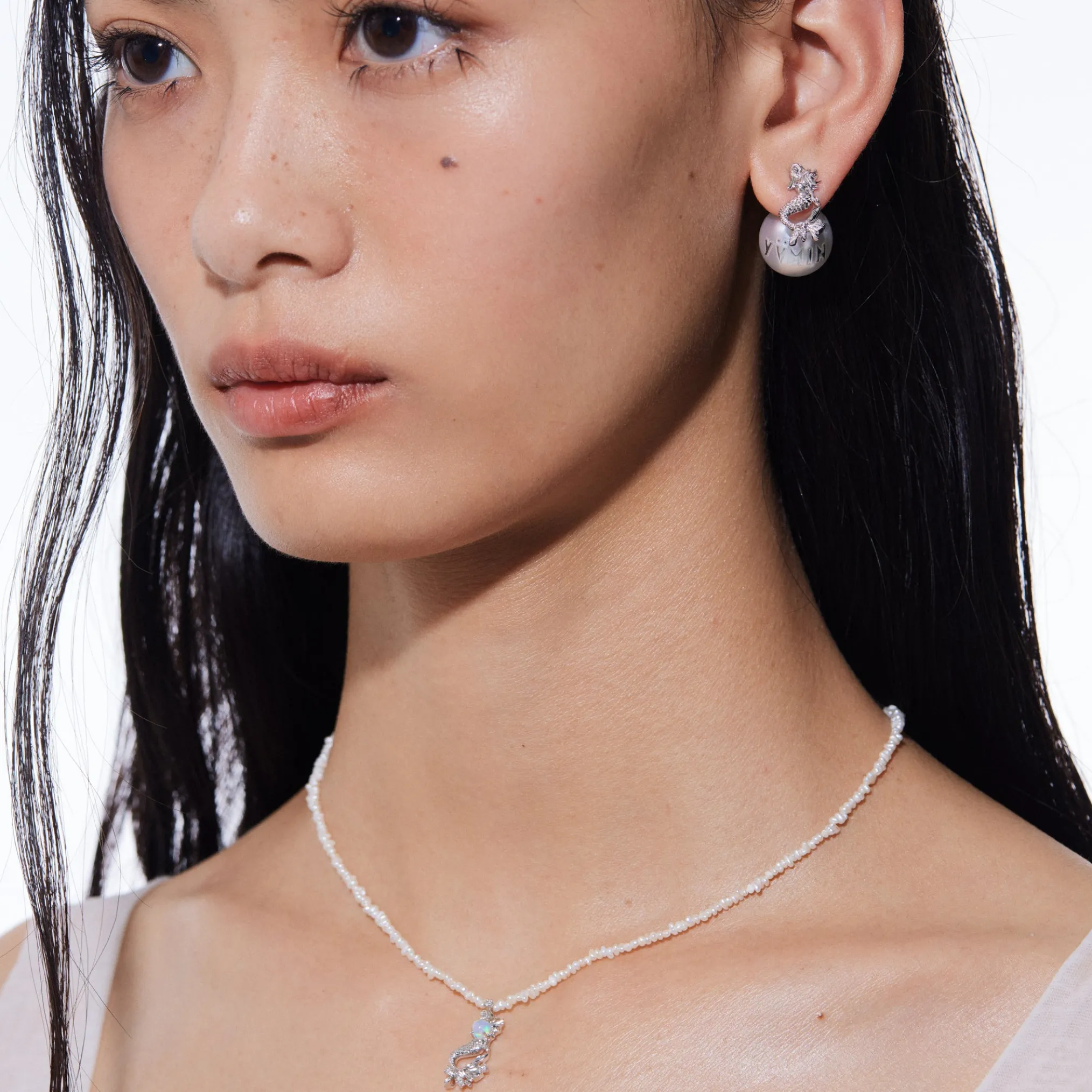 Mermaid / Opal Pearl Necklace