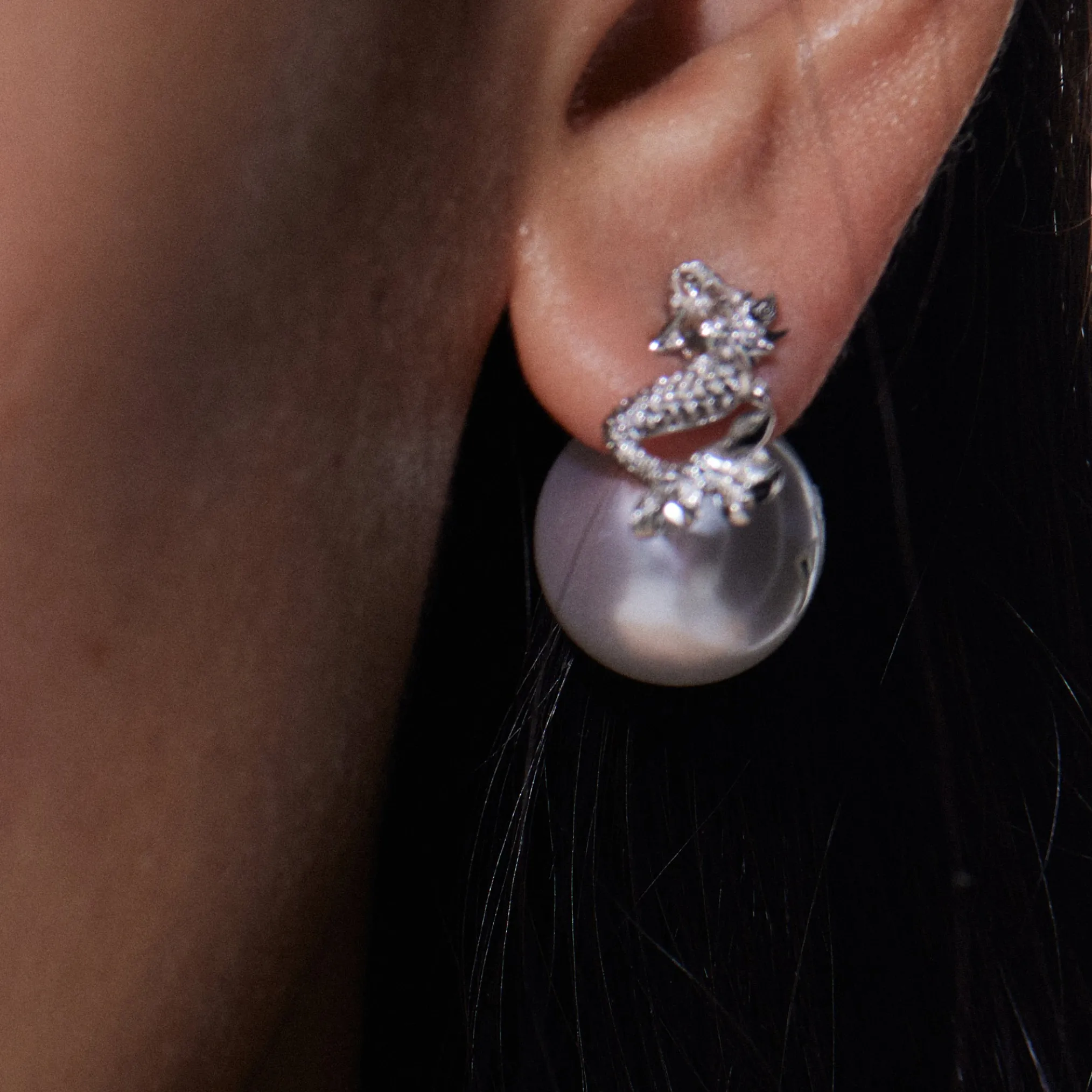 Mermaid / Pearl Mermaid Earring