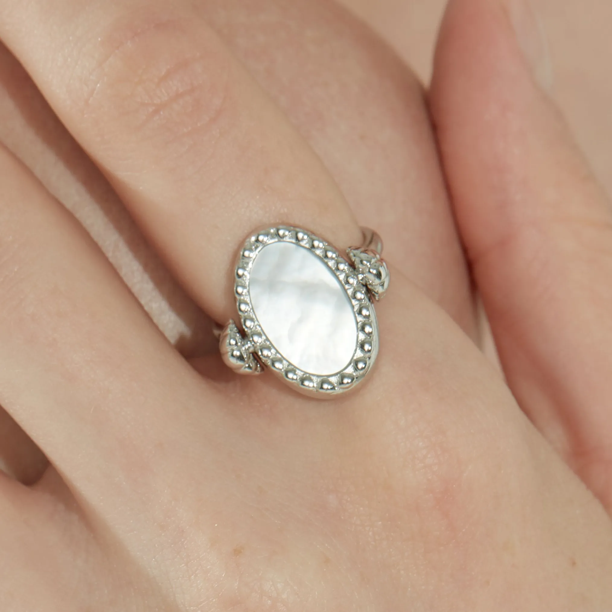 Mermaid / Shell Coin Double Side Ring