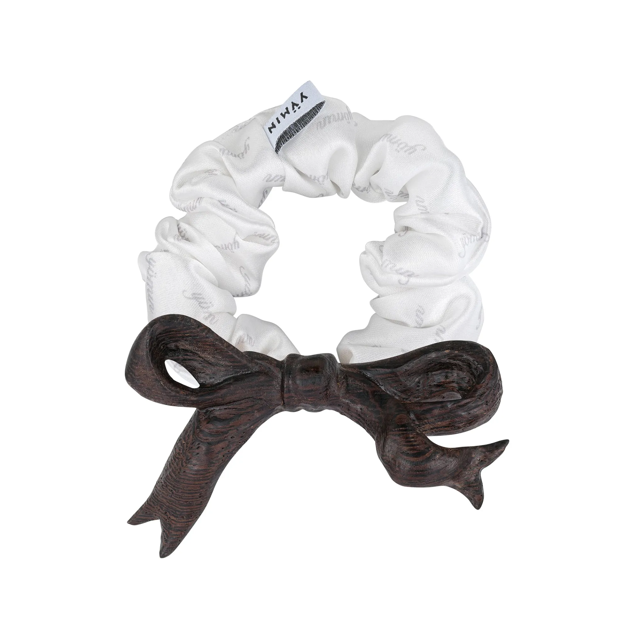 New Material / Wooden Bow Hair Tie