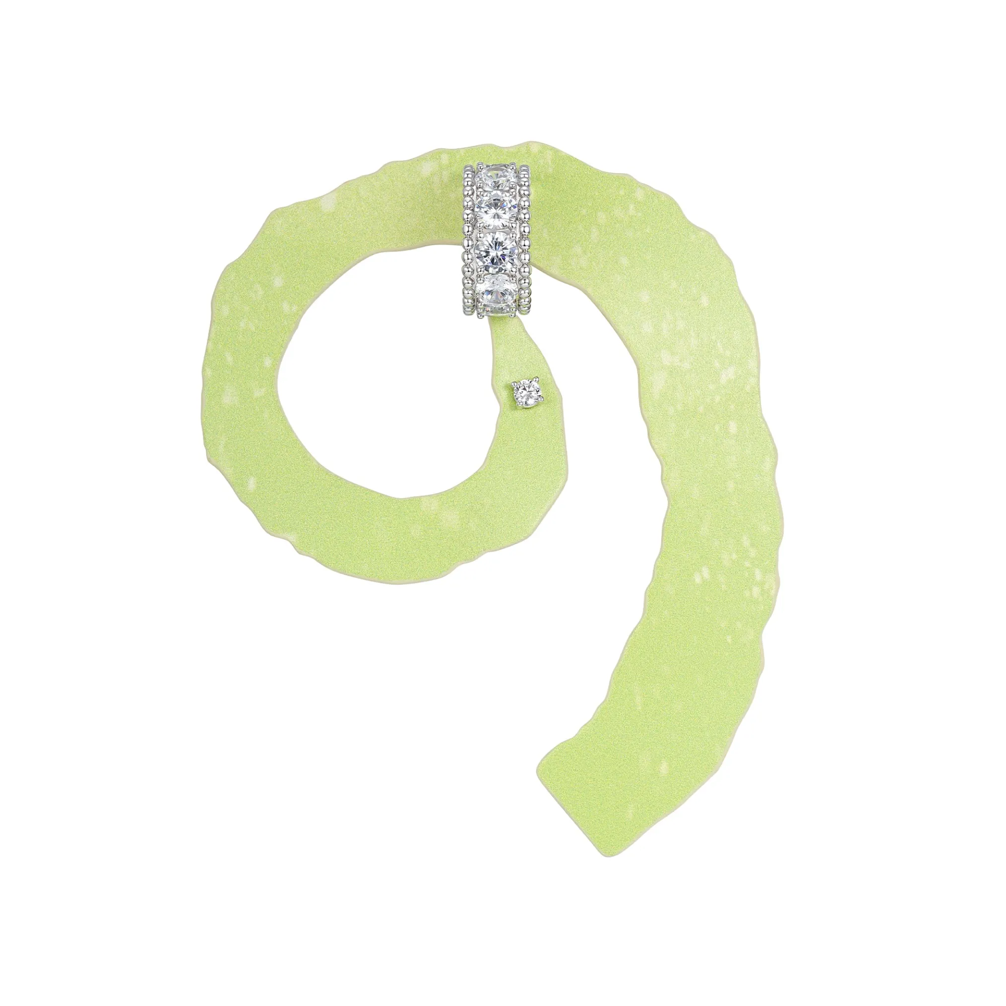 Paradise / Apple Peel Stud Earring