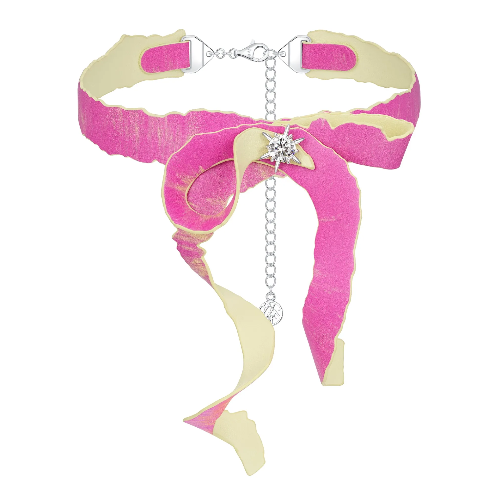 Paradise / Apple Peel Bowknot Necklace