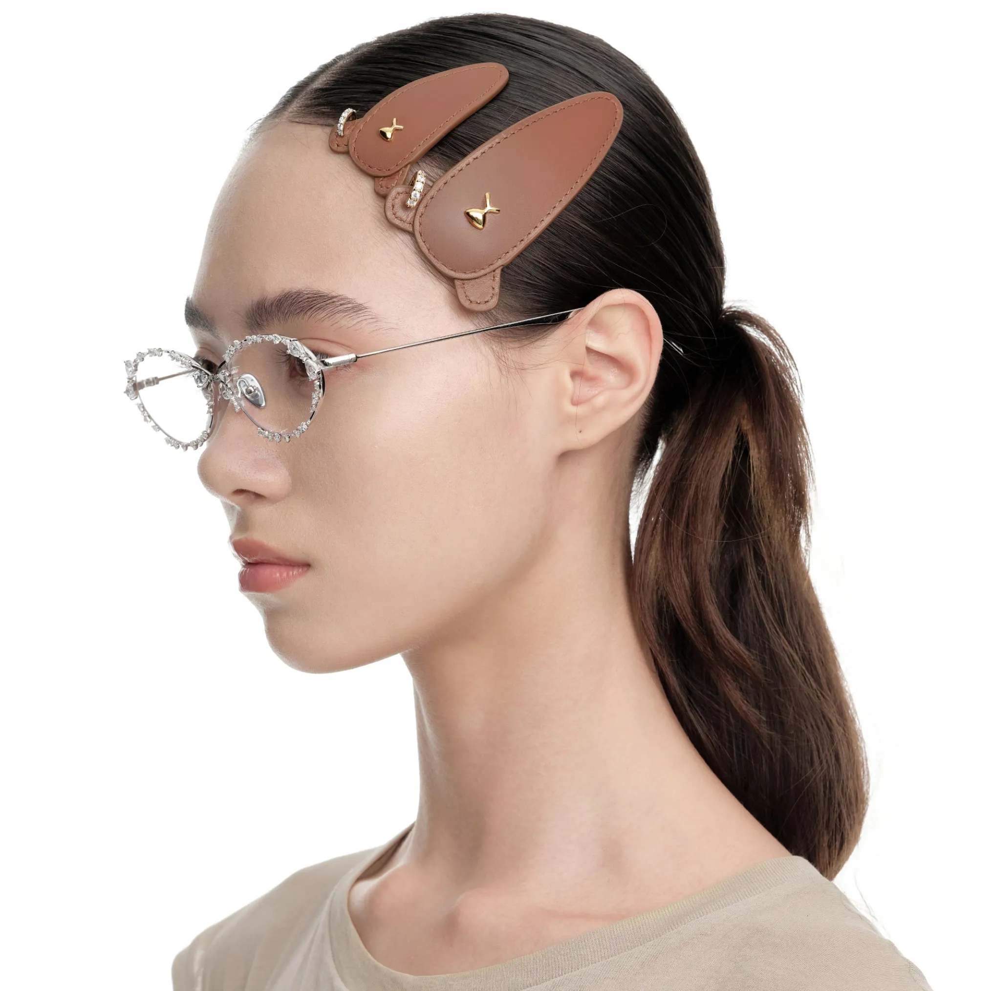 Paradise / Bear Face Hair Clip