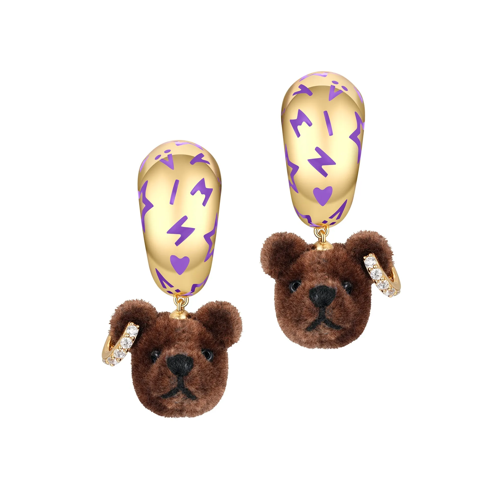 Paradise / Bear Head Earring