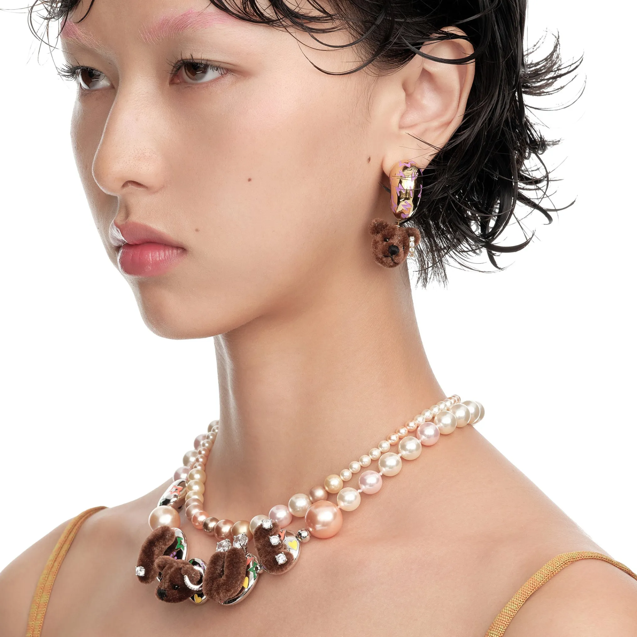 Paradise / Bear Head Earring