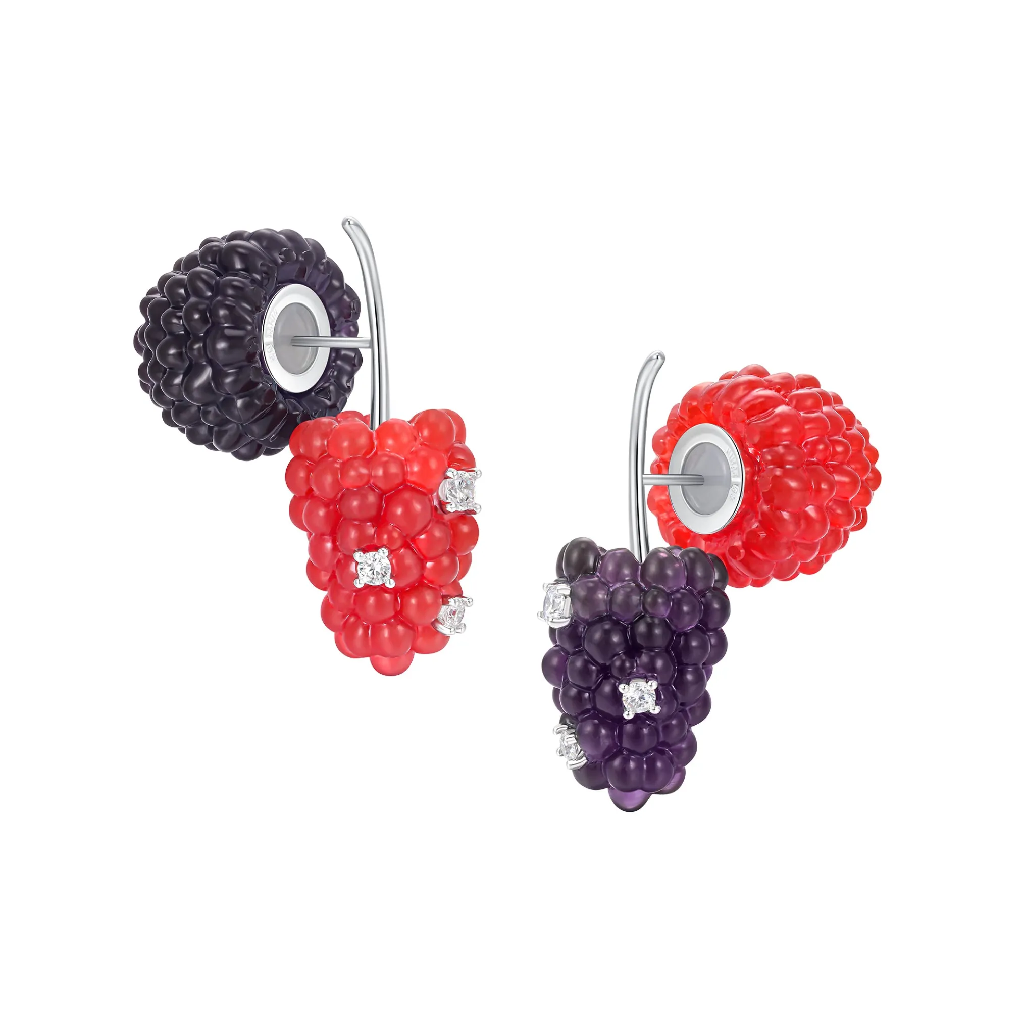Paradise / Berries Double Side Earring