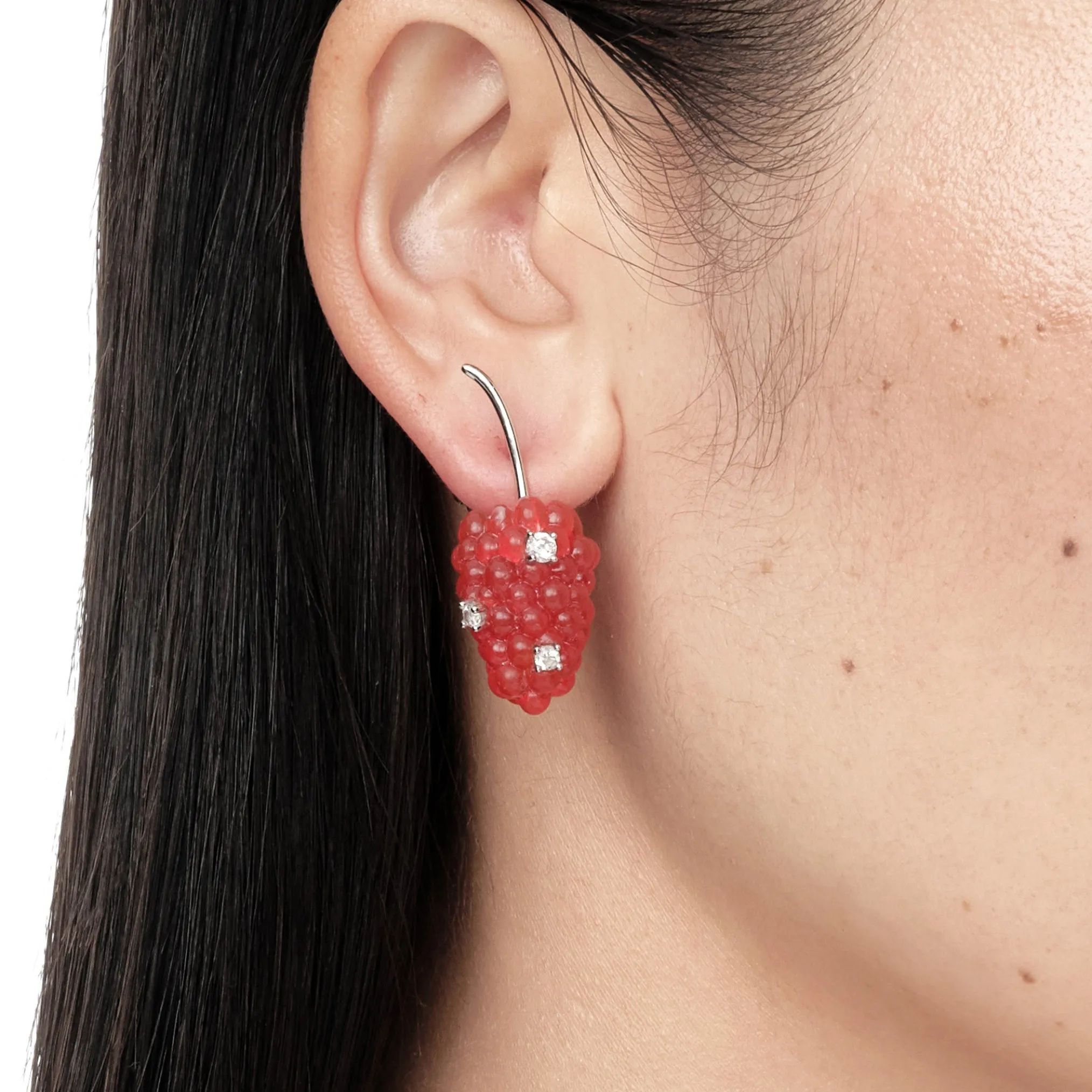 Paradise / Berries Double Side Earring