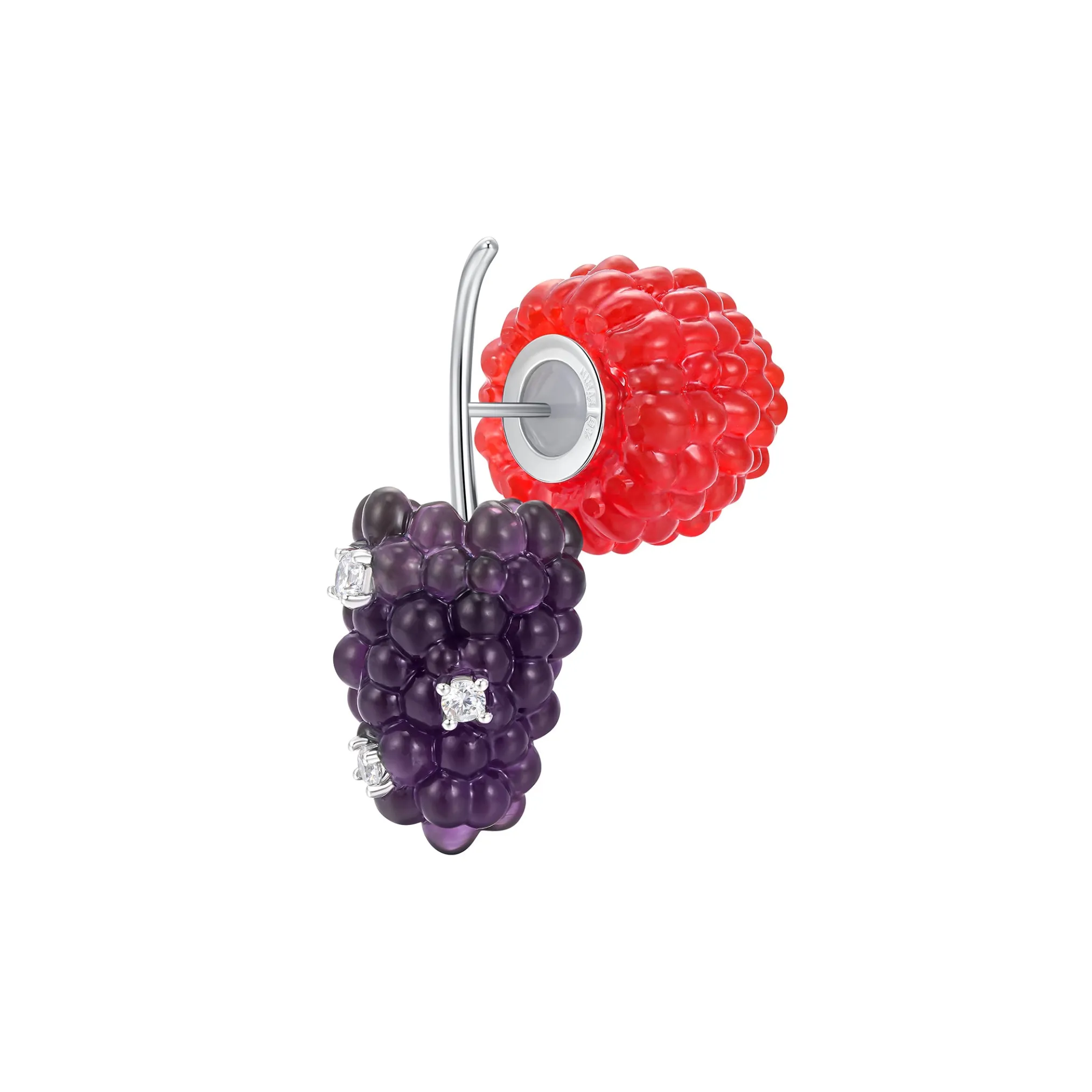 Paradise / Berries Double Side Earring