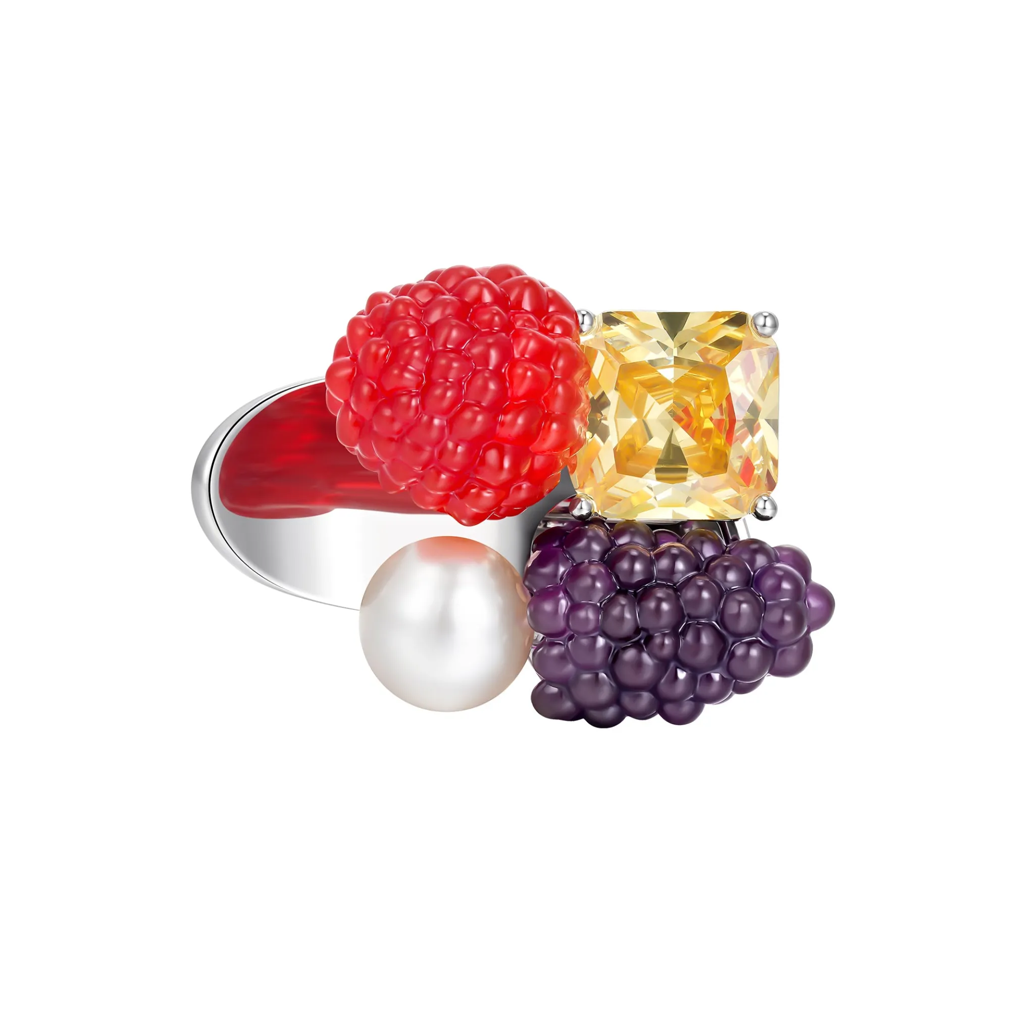 Paradise / Berries Gemstone Hair Clip