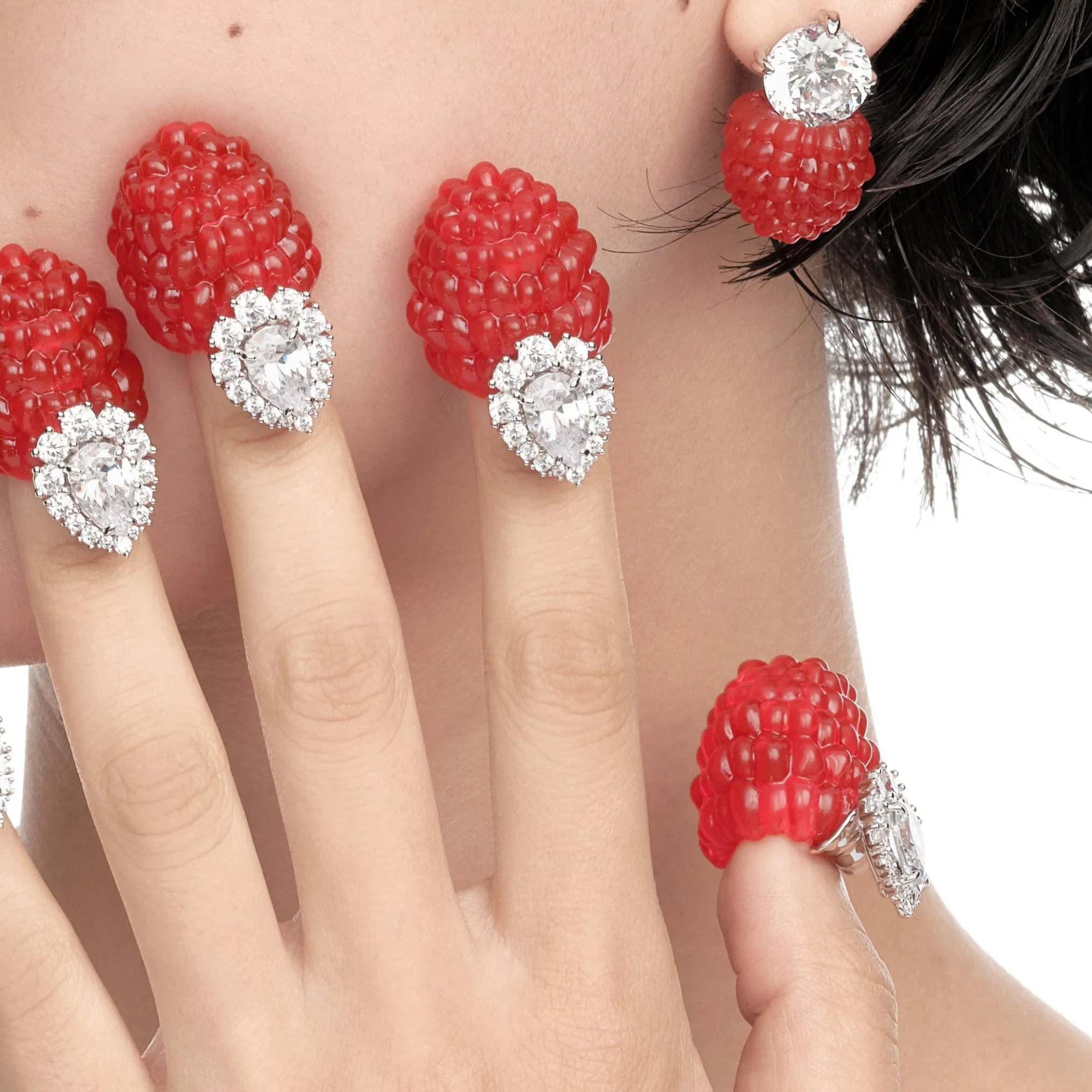 Paradise / Berry Finger Ring