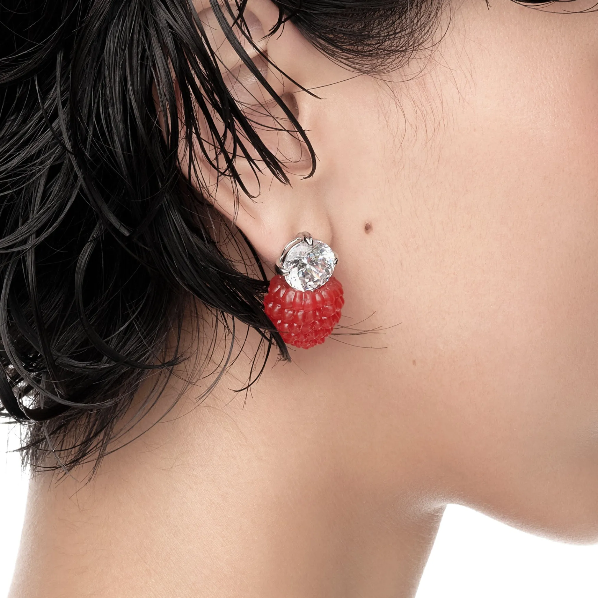 Paradise / Berry Gemstone Earring