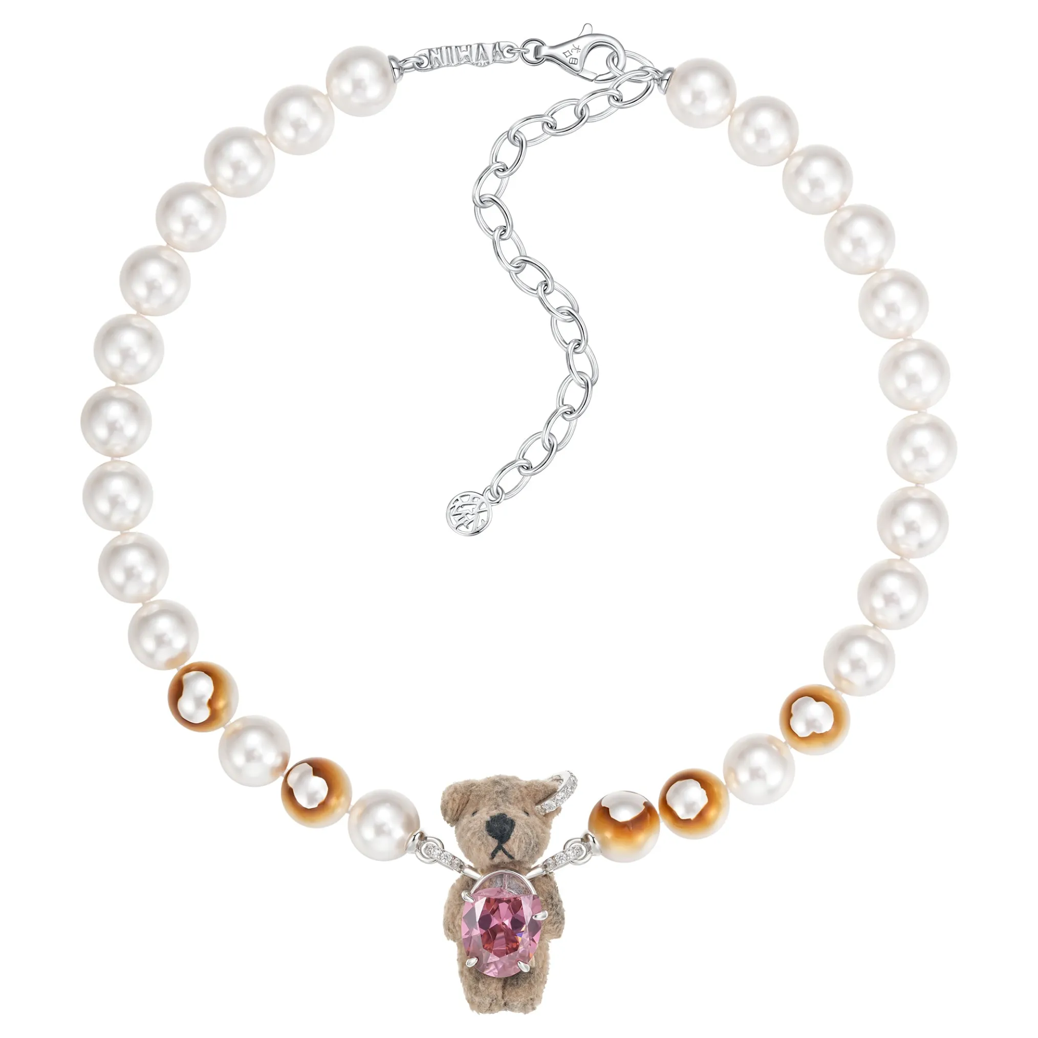 Paradise / Broken Furry Bear Necklace