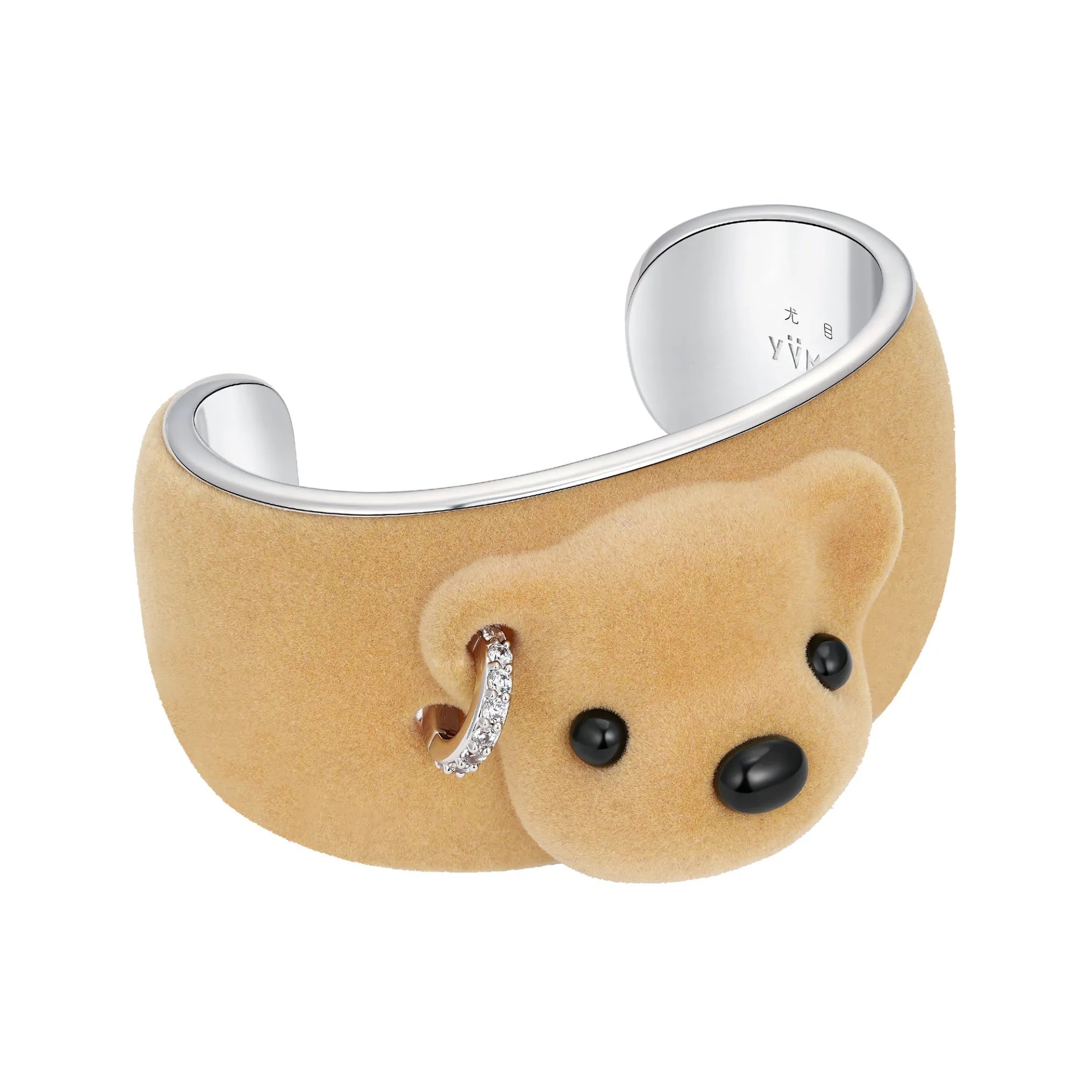 Paradise / Flocked Bear Head Bracelet