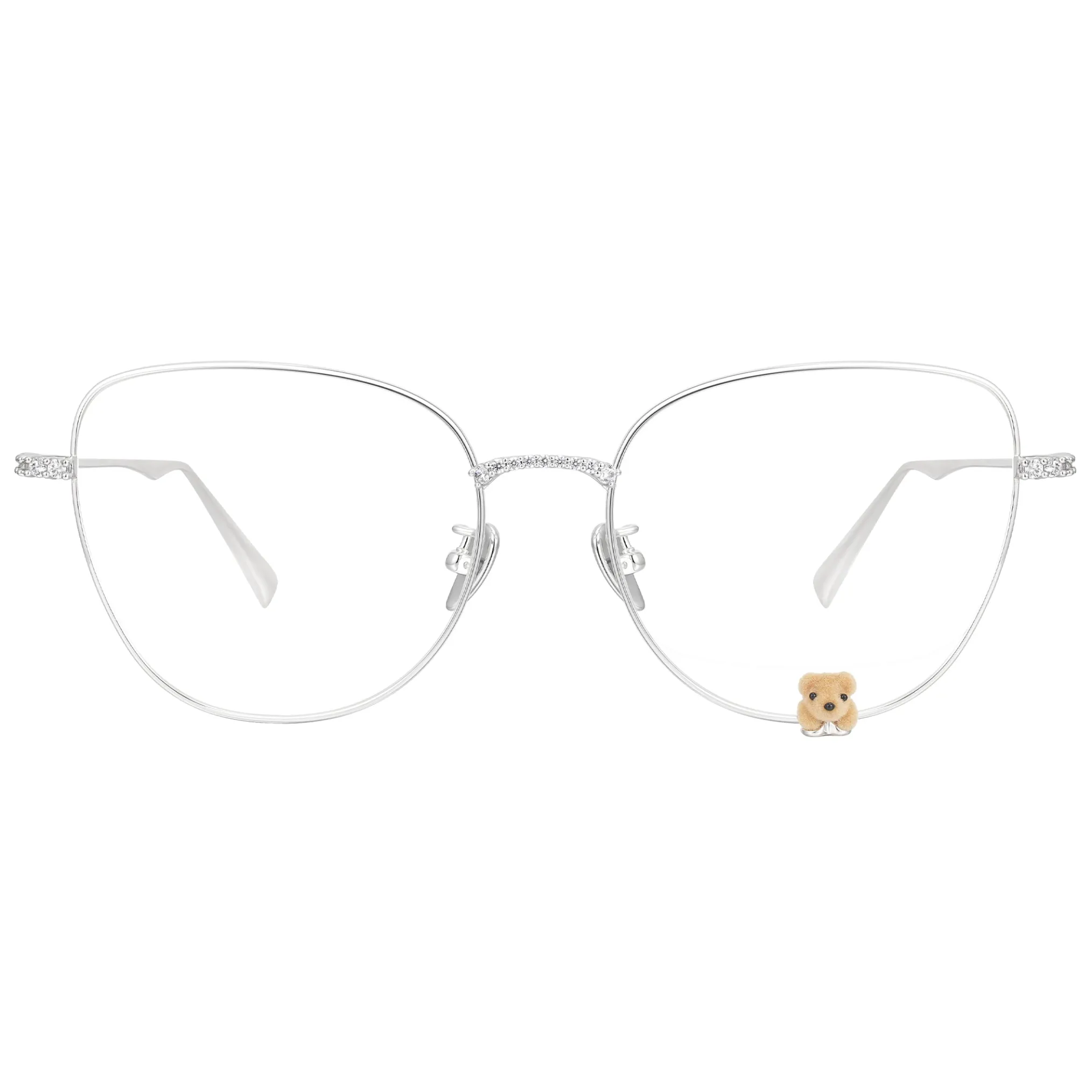 Paradise / Flocked Bear Decoration Glasses