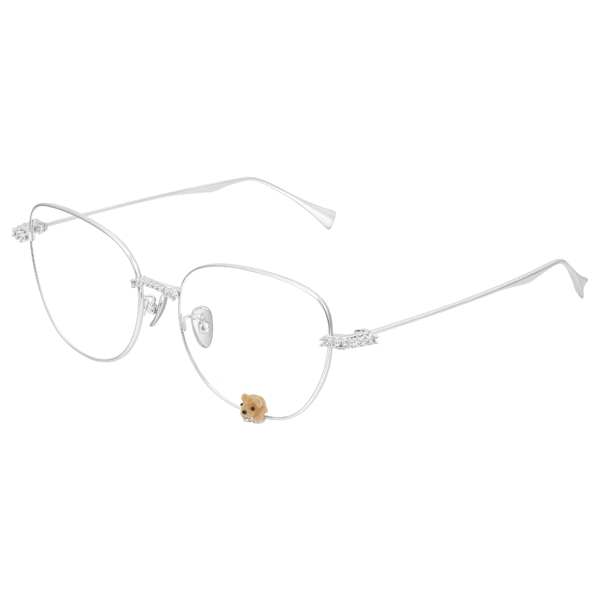 Paradise / Flocked Bear Decoration Glasses