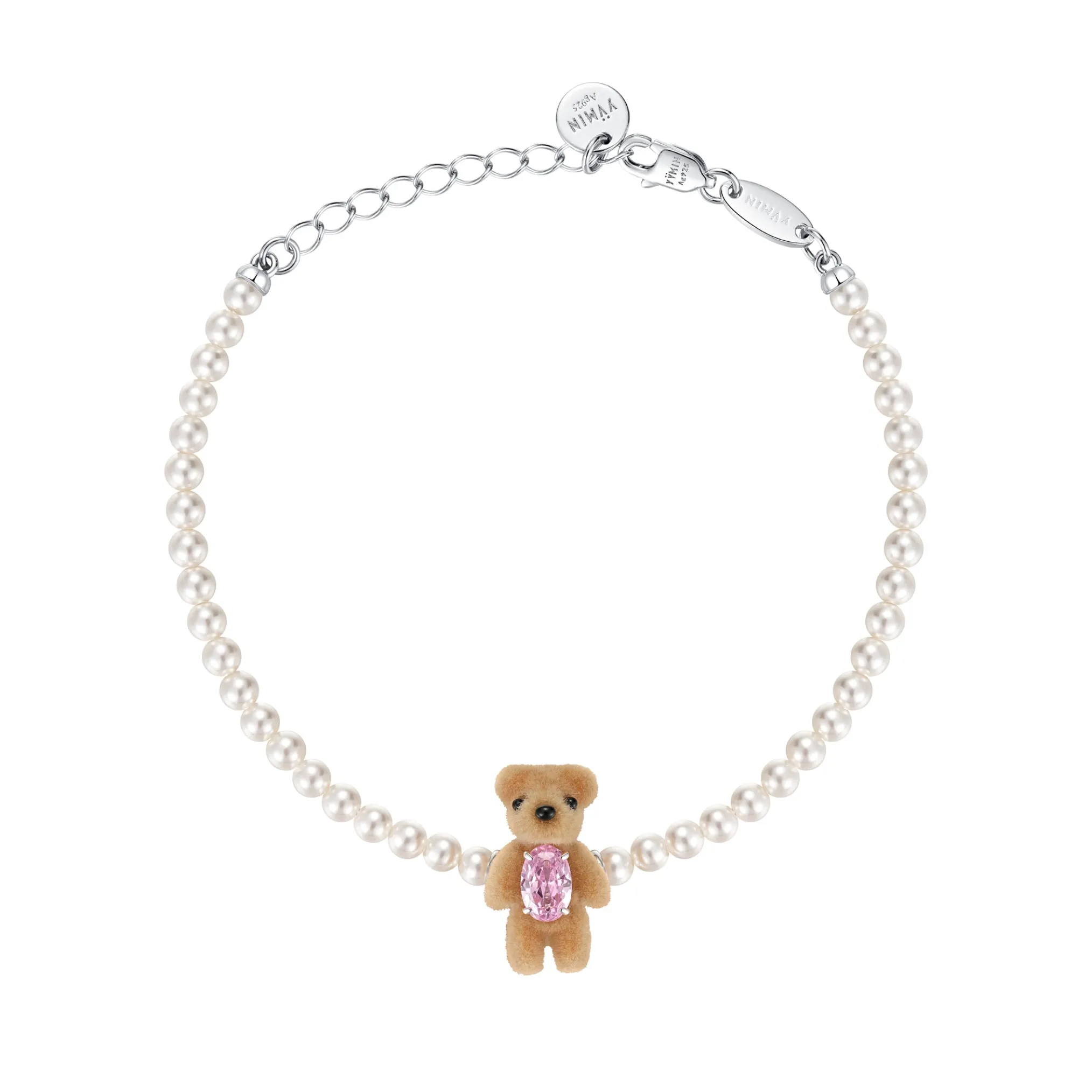 Paradise / Flocked Bear Bracelet