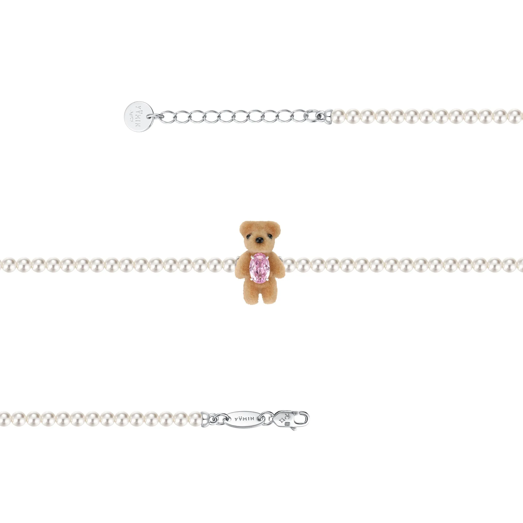 Paradise / Flocked Bear Bracelet