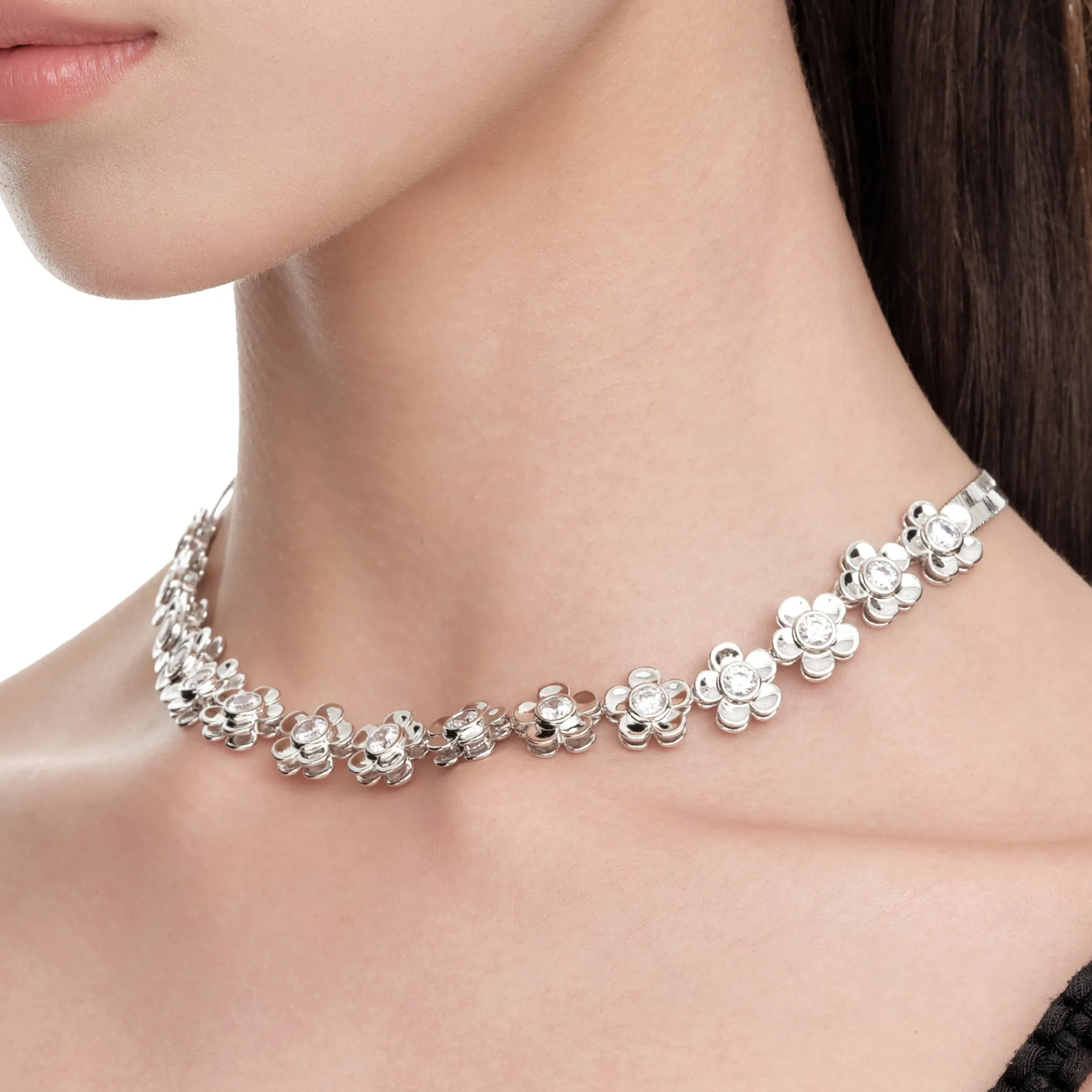 Paradise / Garden Flower Lock Necklace