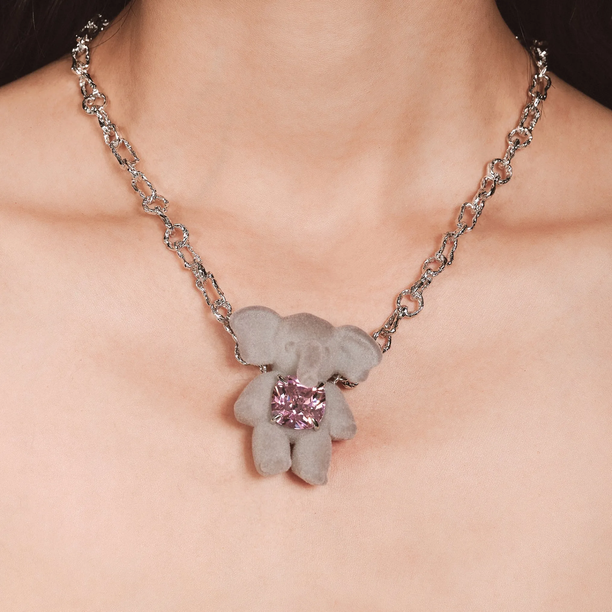 Paradise / Gemstone Elephant Necklace