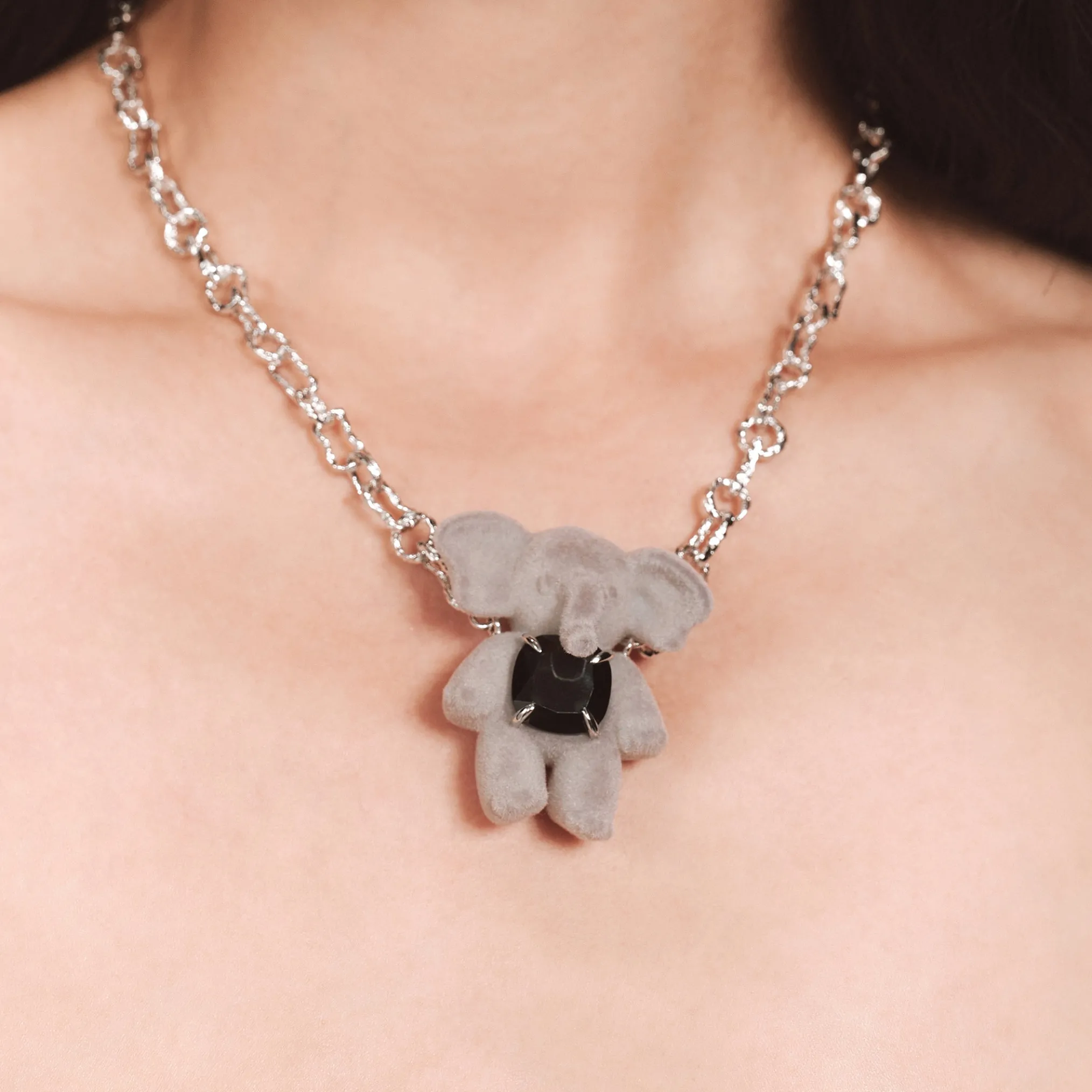 Paradise / Gemstone Elephant Necklace