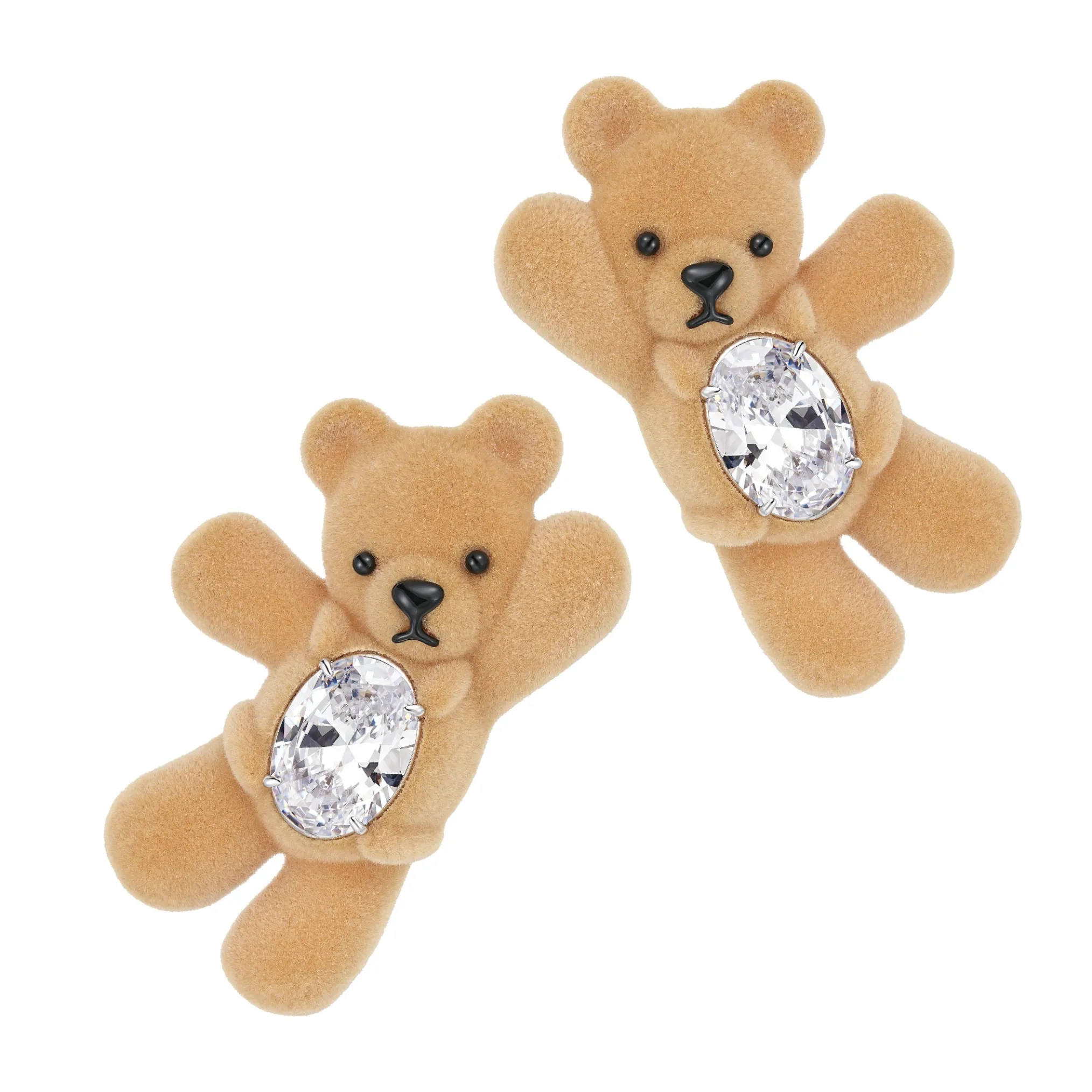 Paradise / Greeting Bear Gemstone Hair Clip