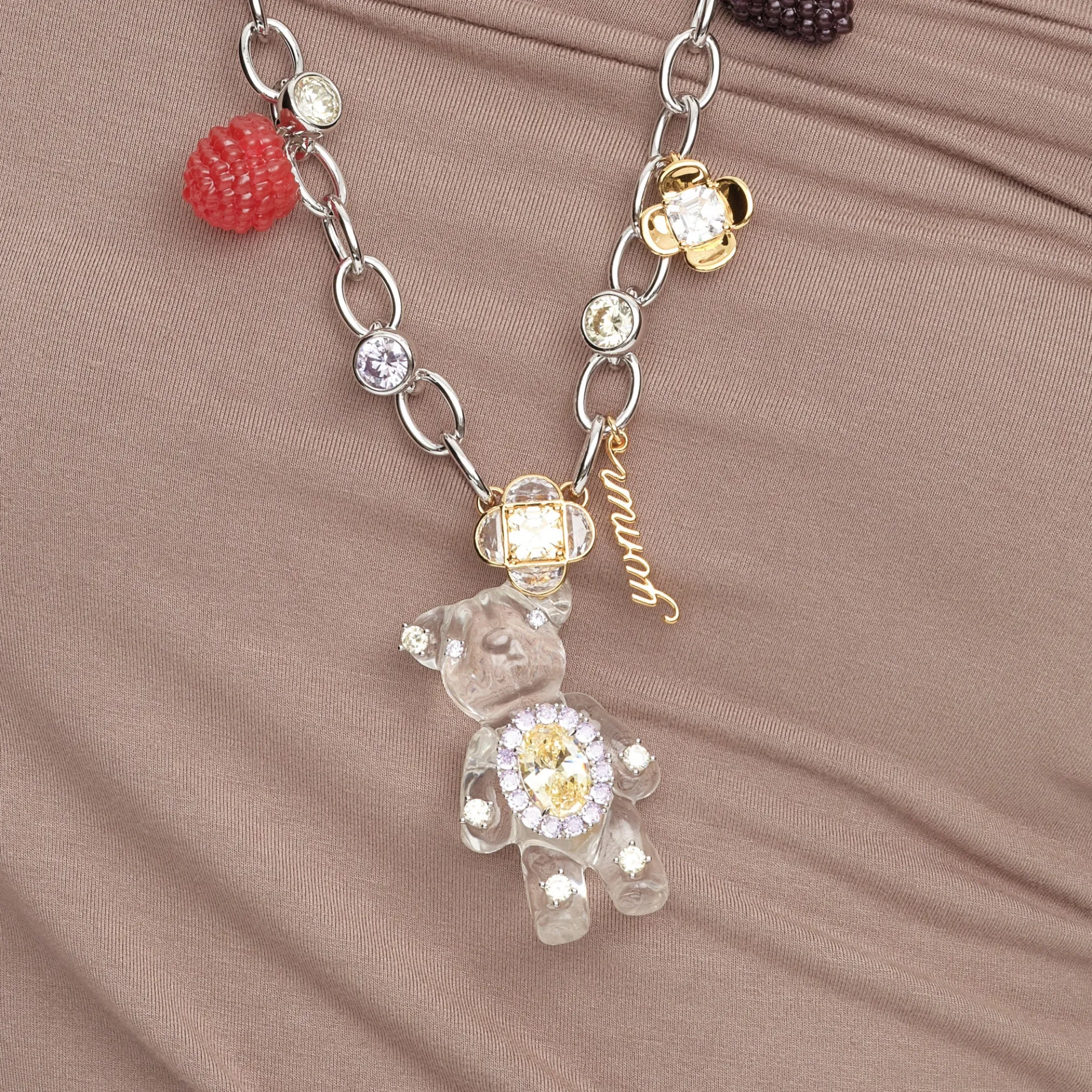 Paradise / Jelly Bear Berries Long Necklace