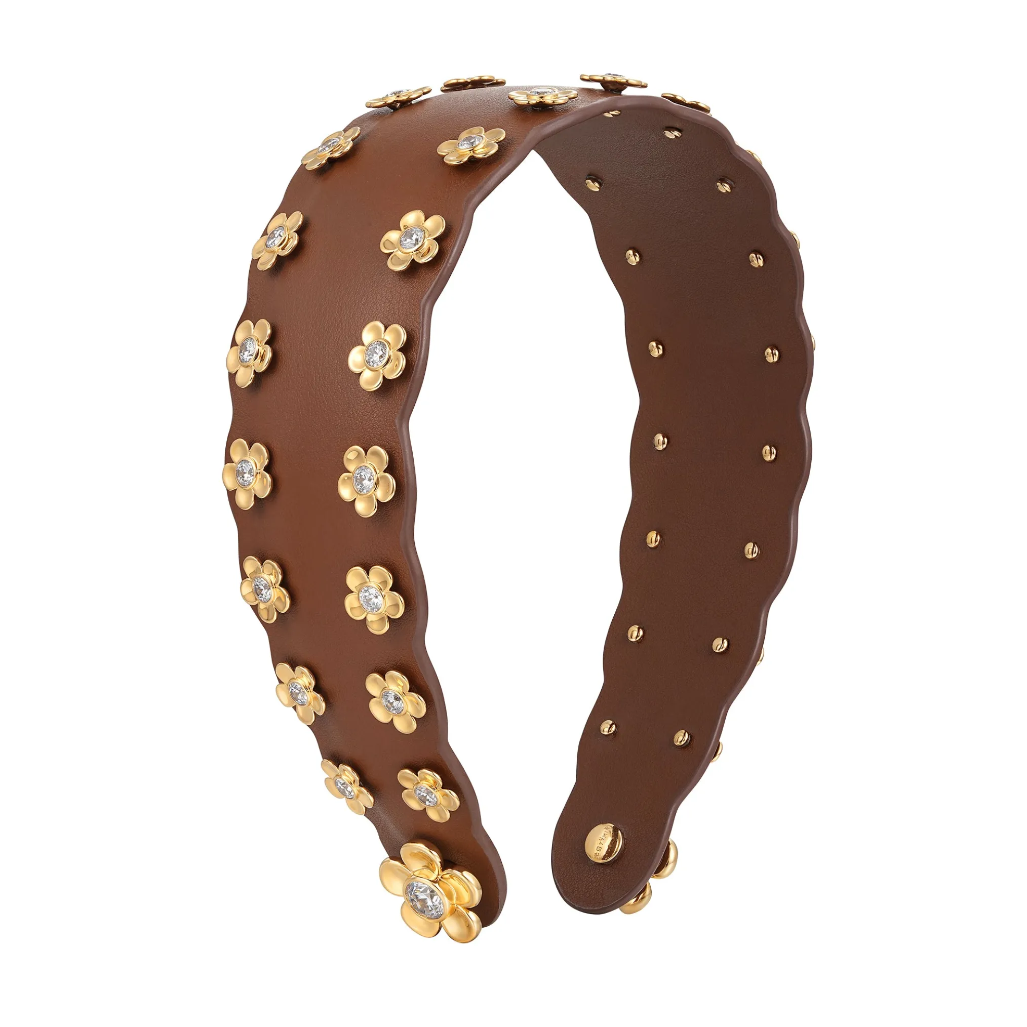 Paradise / Leather Flower Hair Band