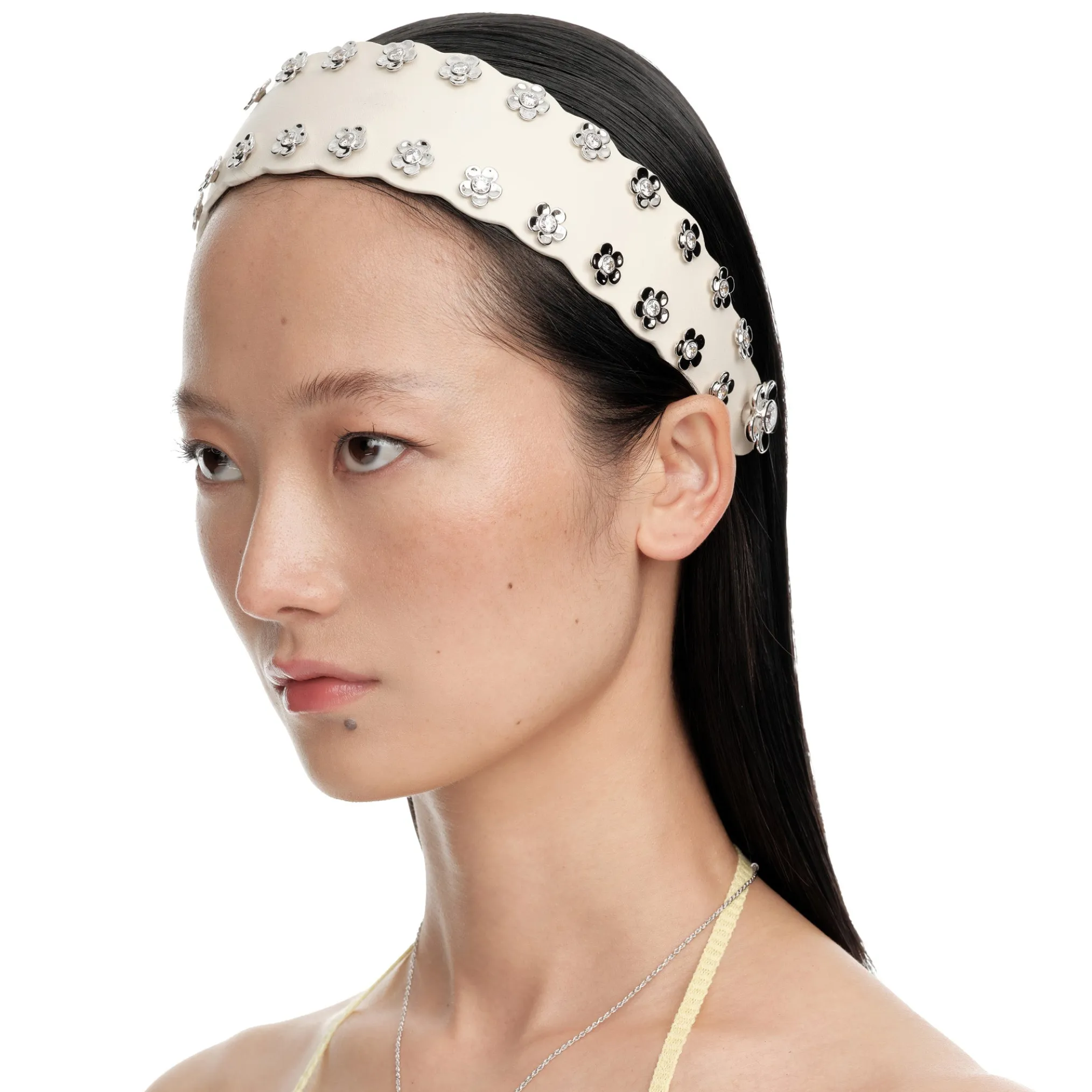 Paradise / Leather Flower Hair Band