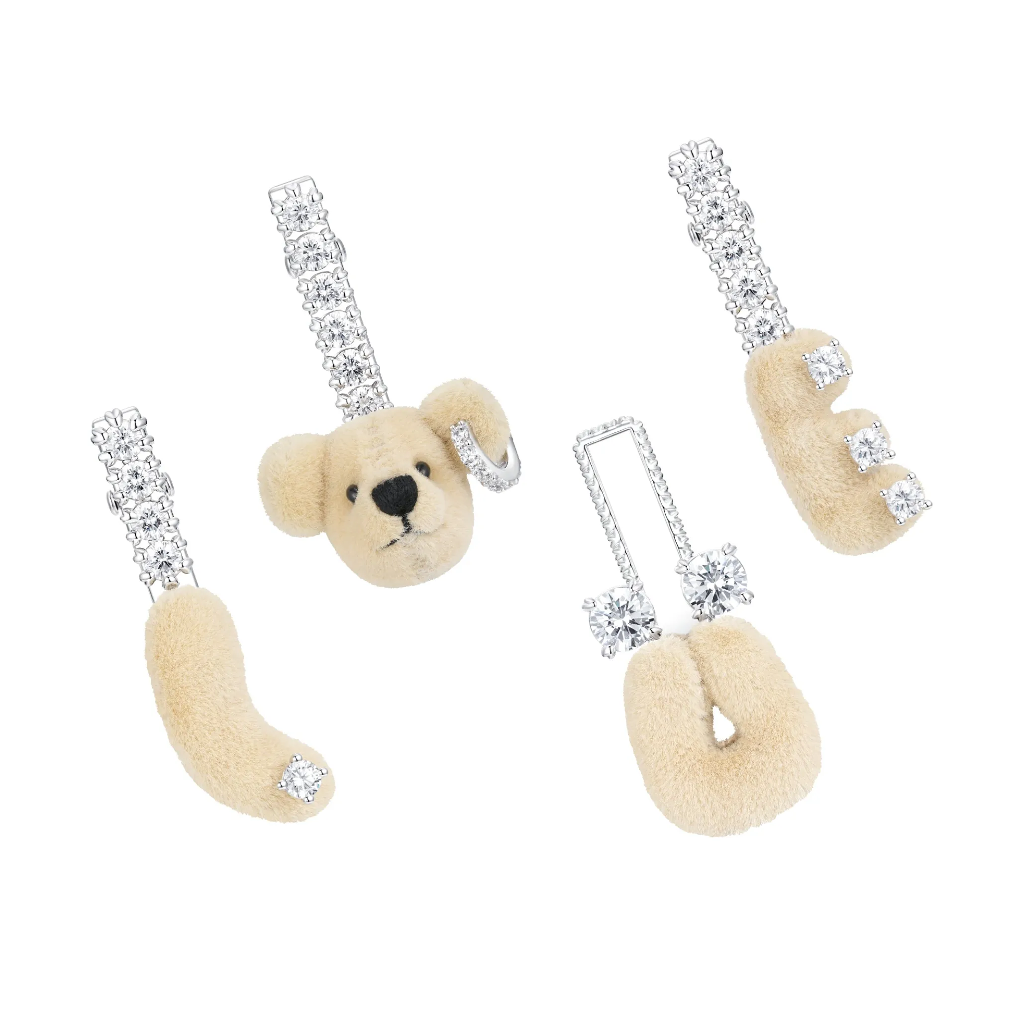 Paradise / LOVE Bear Hair Clip