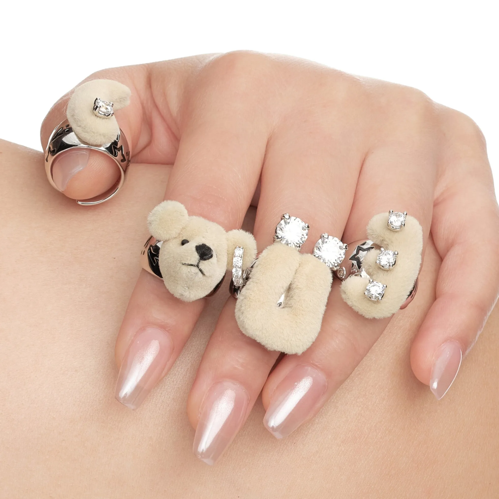 Paradise / LOVE Bear Ring Set