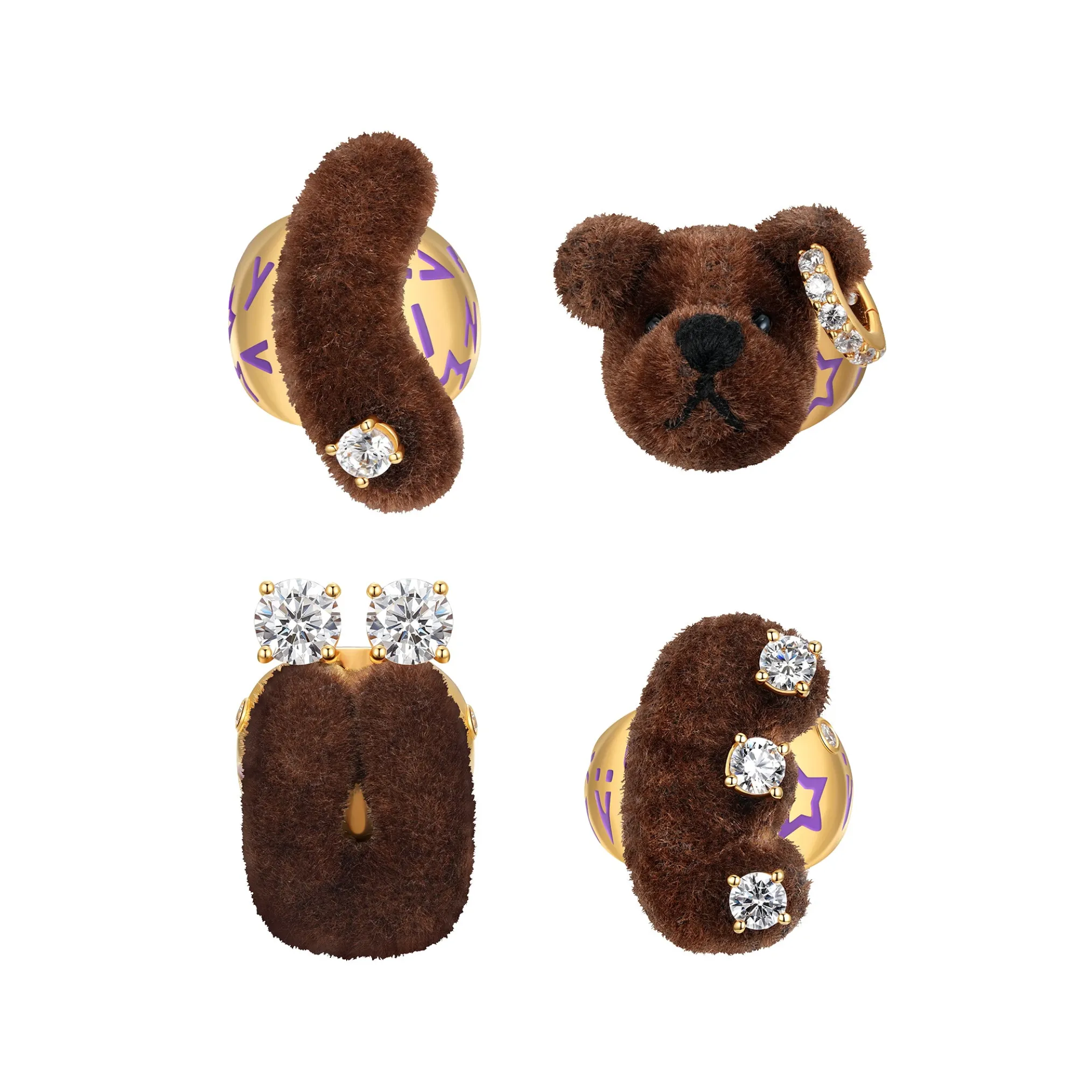 Paradise / LOVE Bear Ring Set