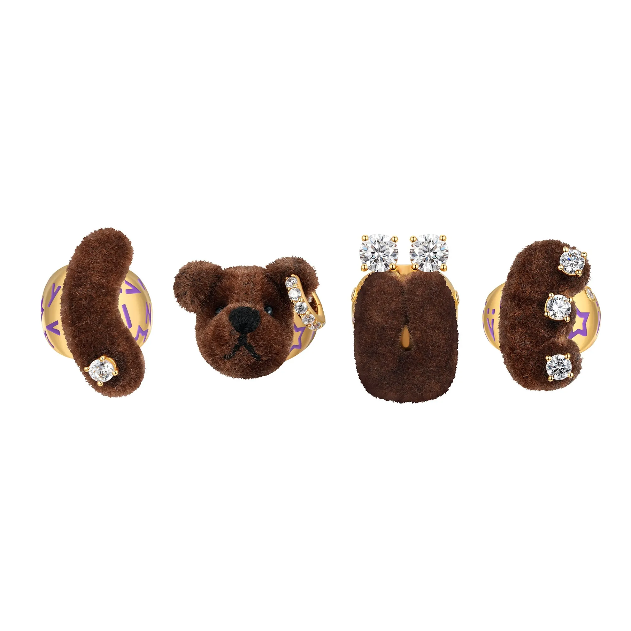 Paradise / LOVE Bear Ring Set