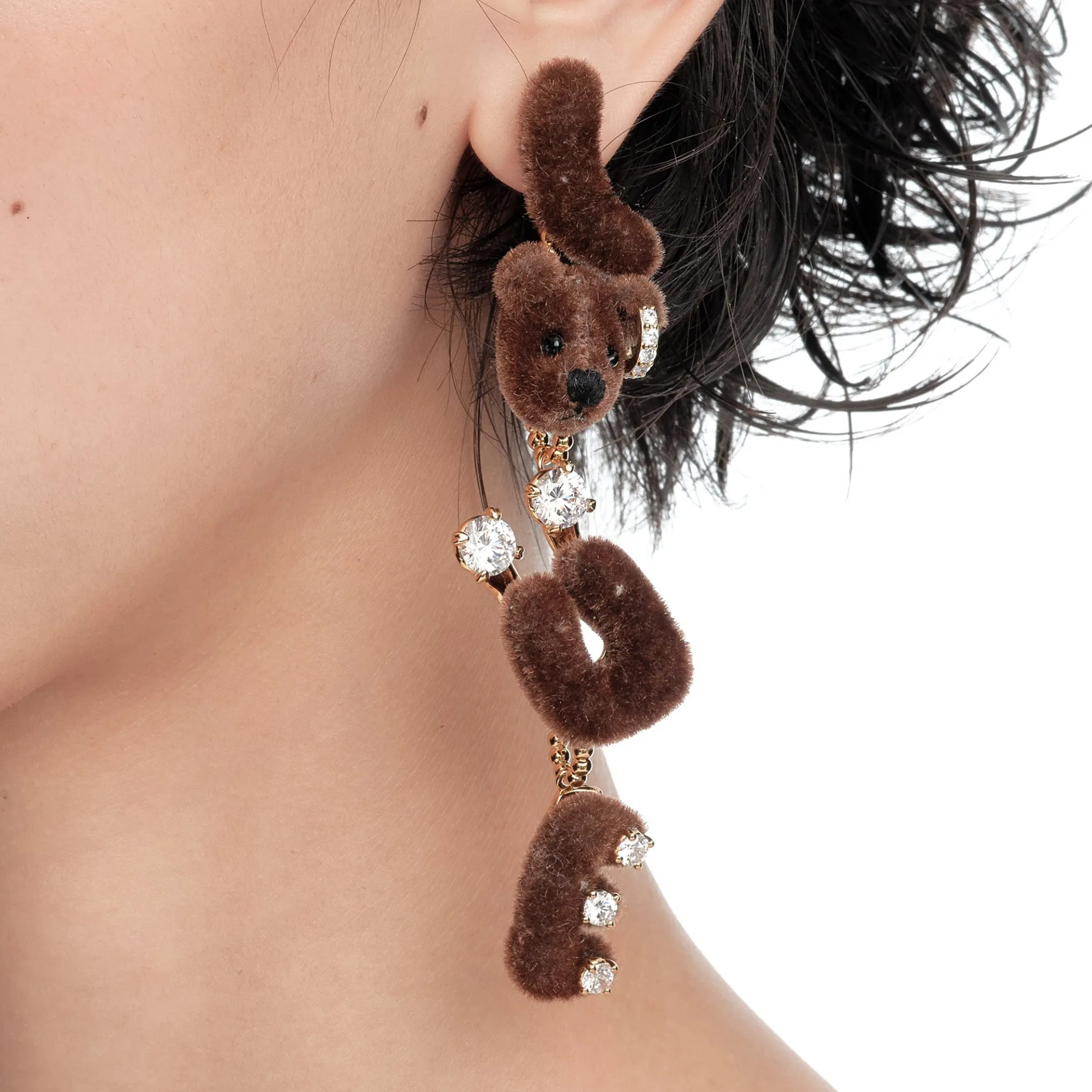 Paradise / LOVE Bear Long Earring
