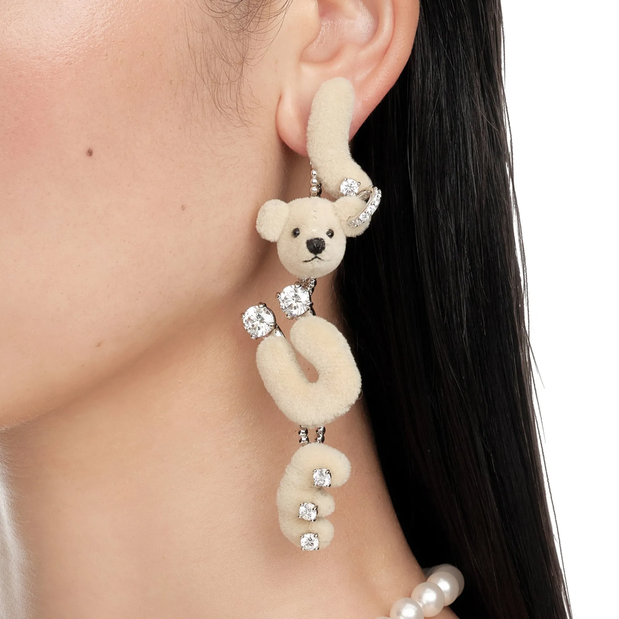 Paradise / LOVE Bear Long Earring
