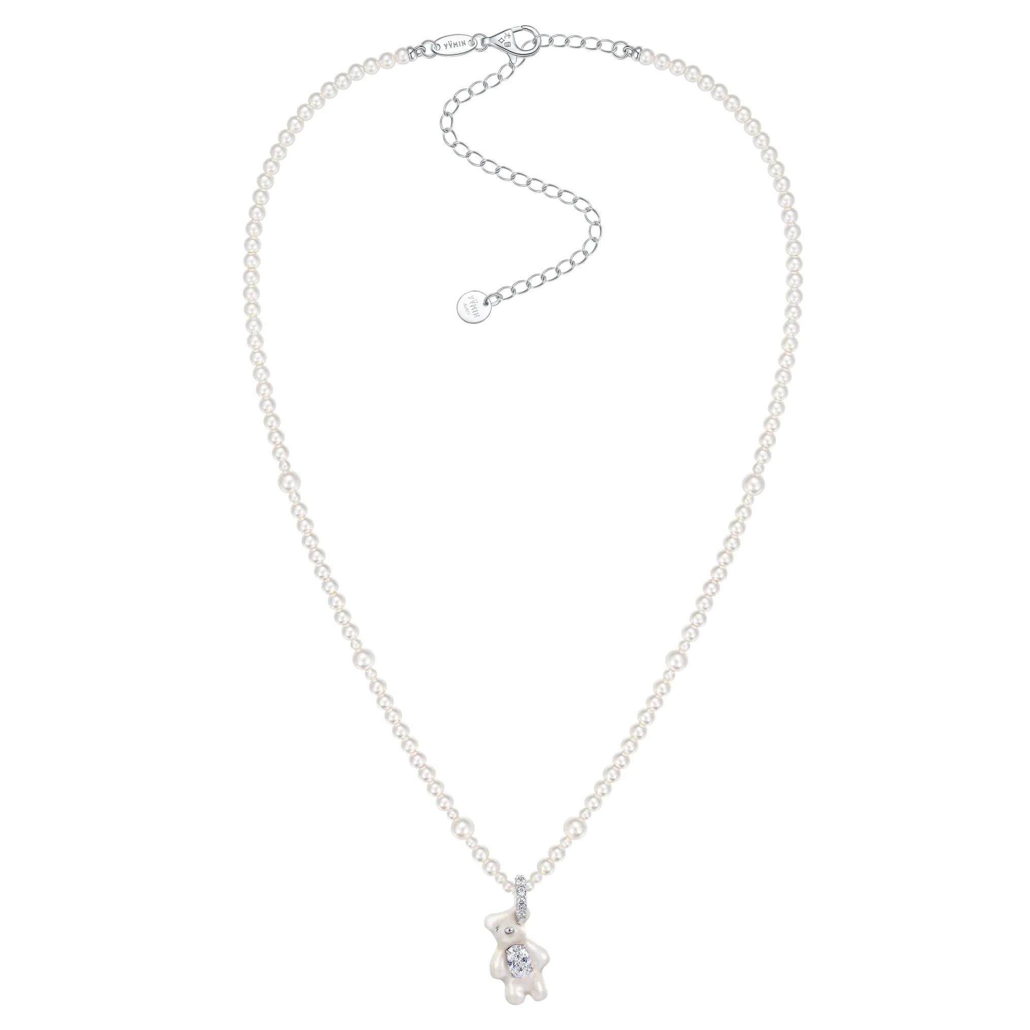 Paradise / Mini Bear Pearl Gradient Color Necklace