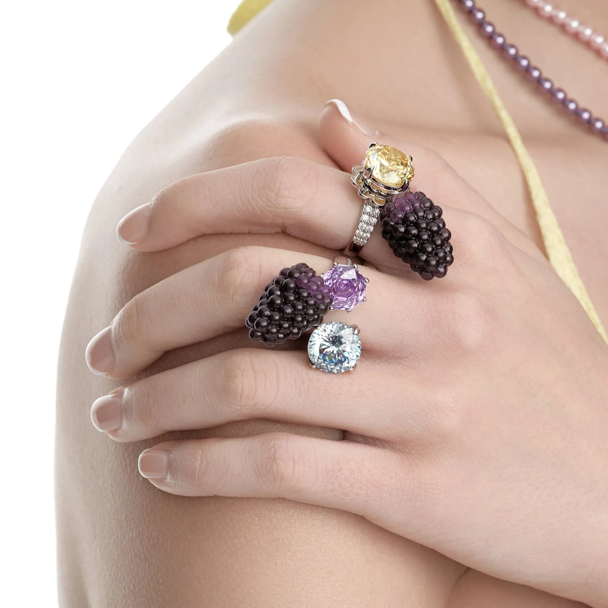 Paradise / Mulberry Gemstone Ring