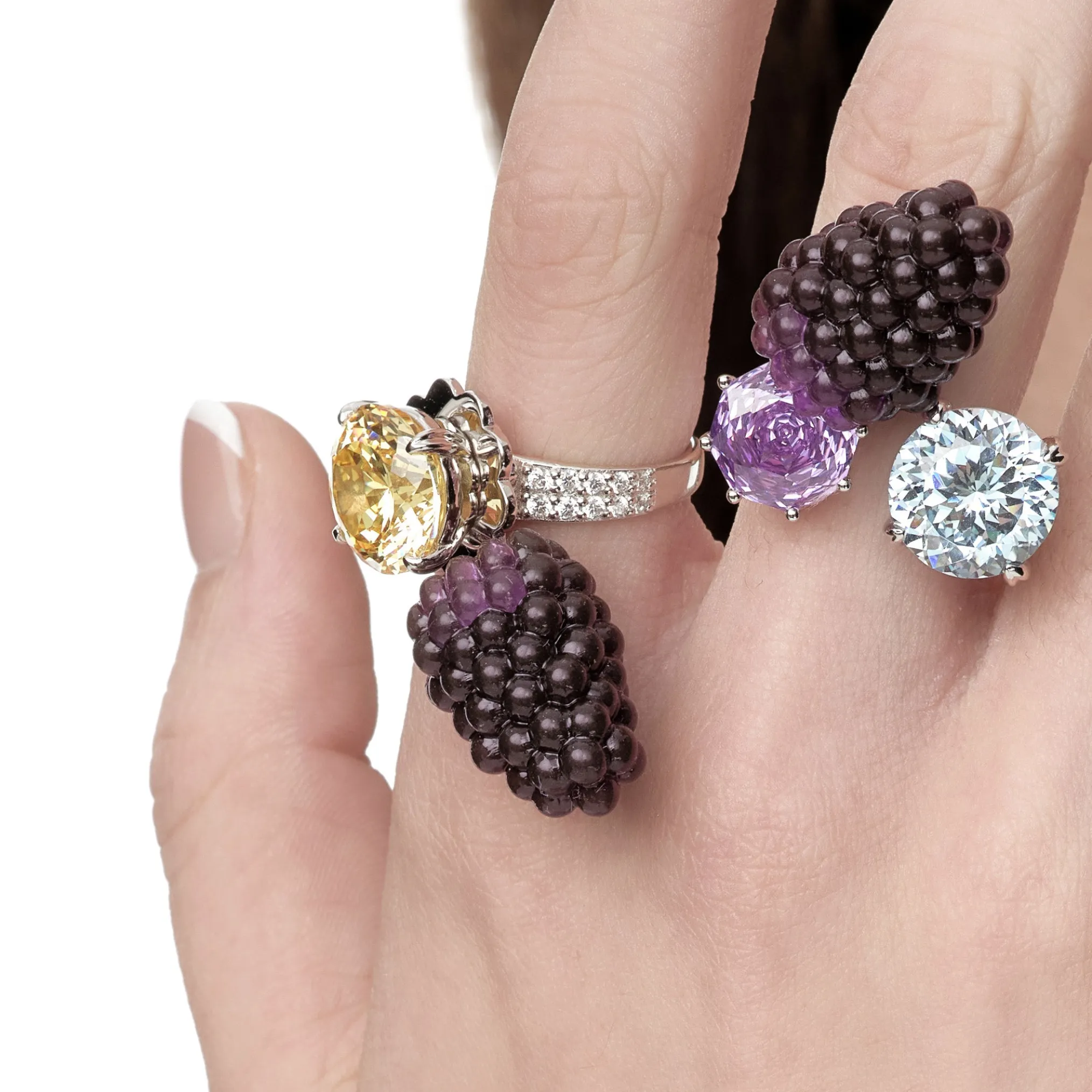 Paradise / Mulberry Gemstone Ring