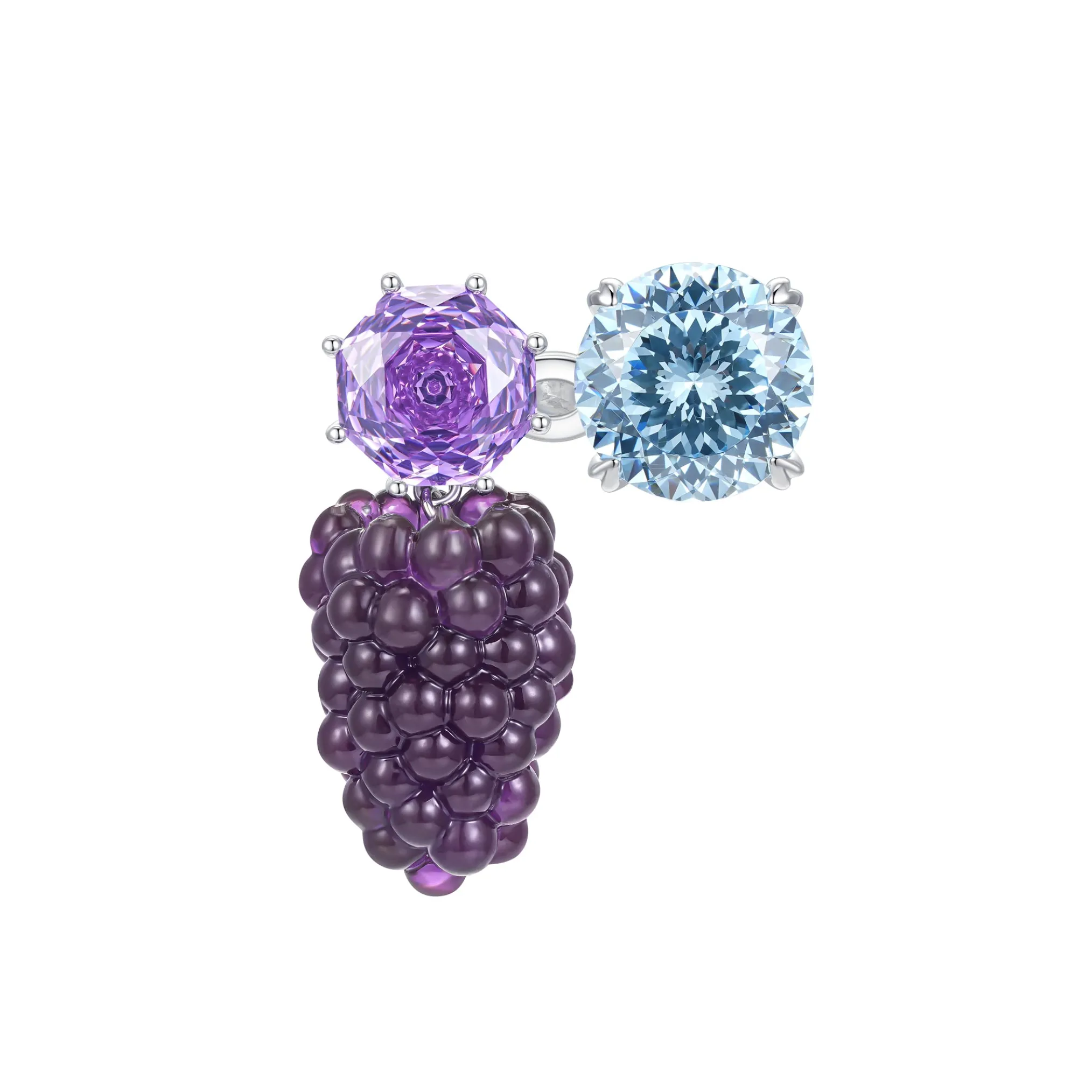 Paradise / Mulberry Gemstone Open Ring