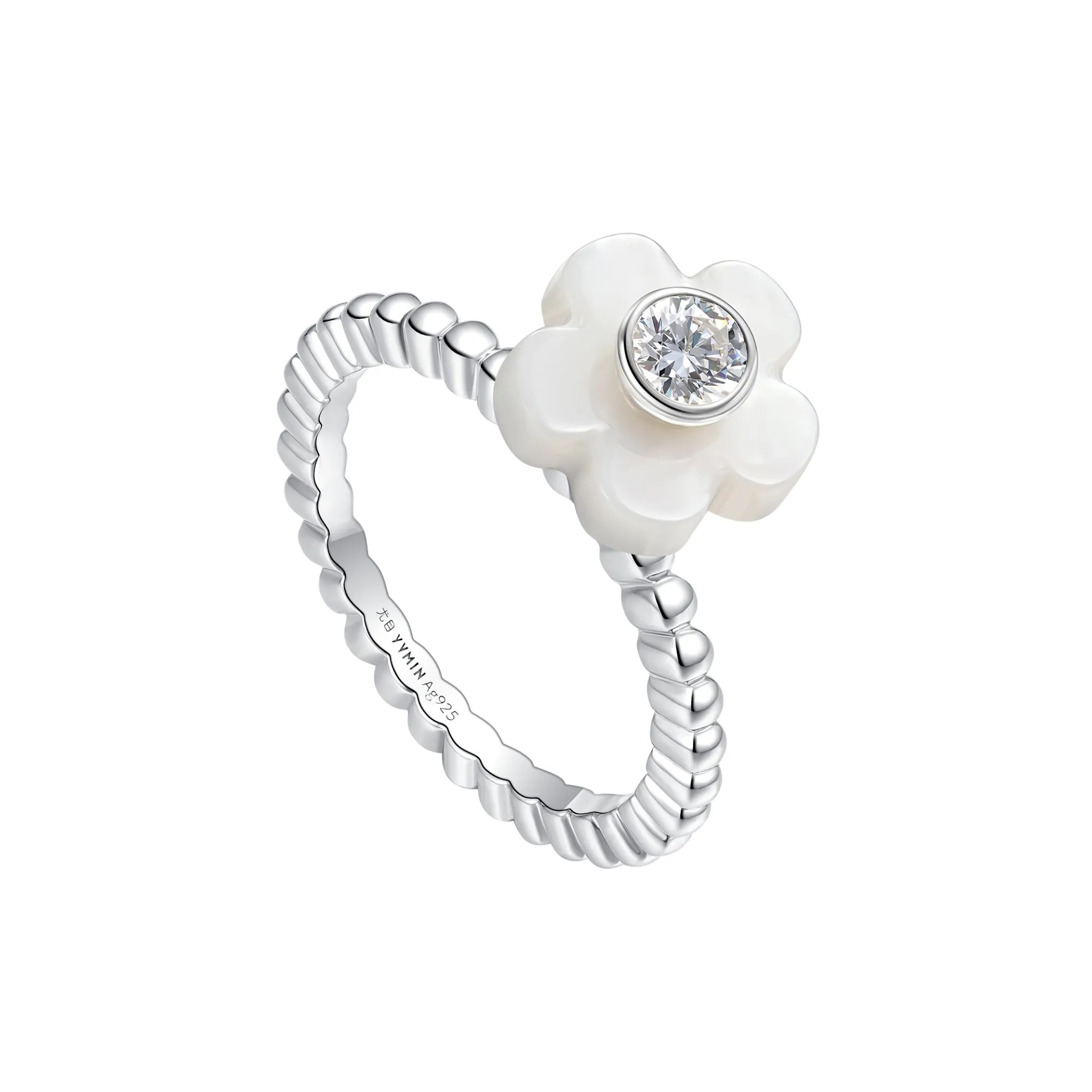 Paradise / Nacre Flower Ring