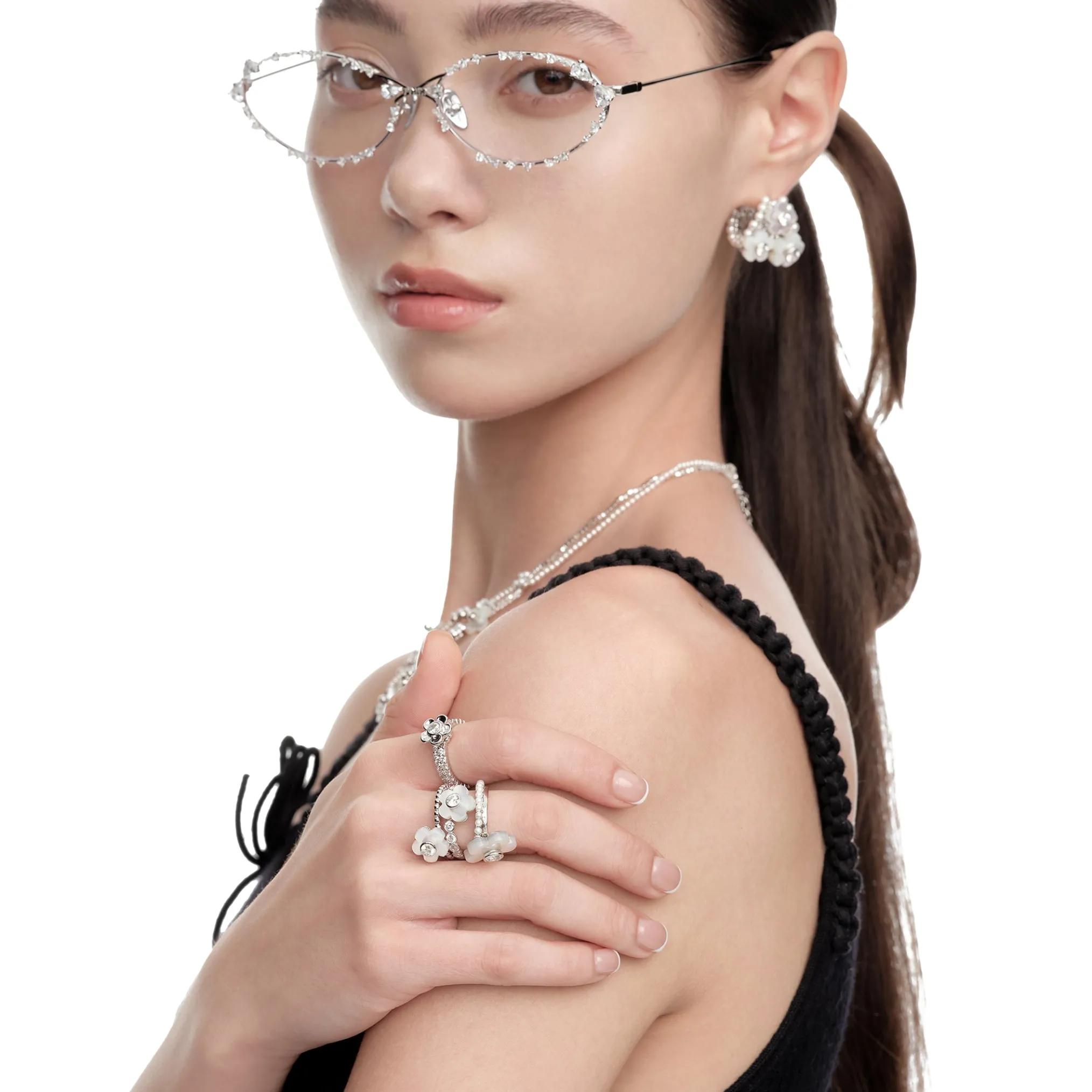 Paradise / Nacre Flower Ring