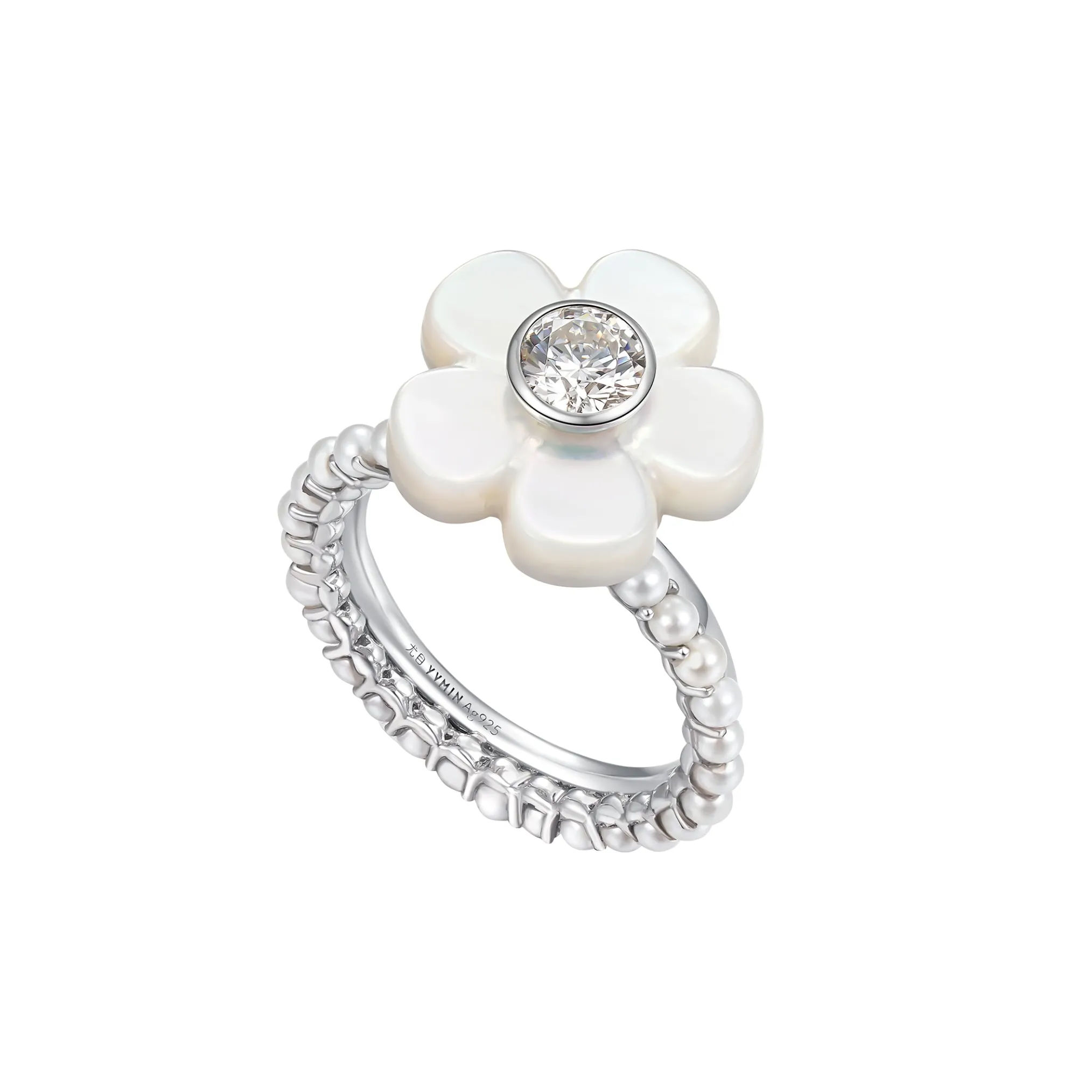 Paradise / Nacre Flower Pearl Ring