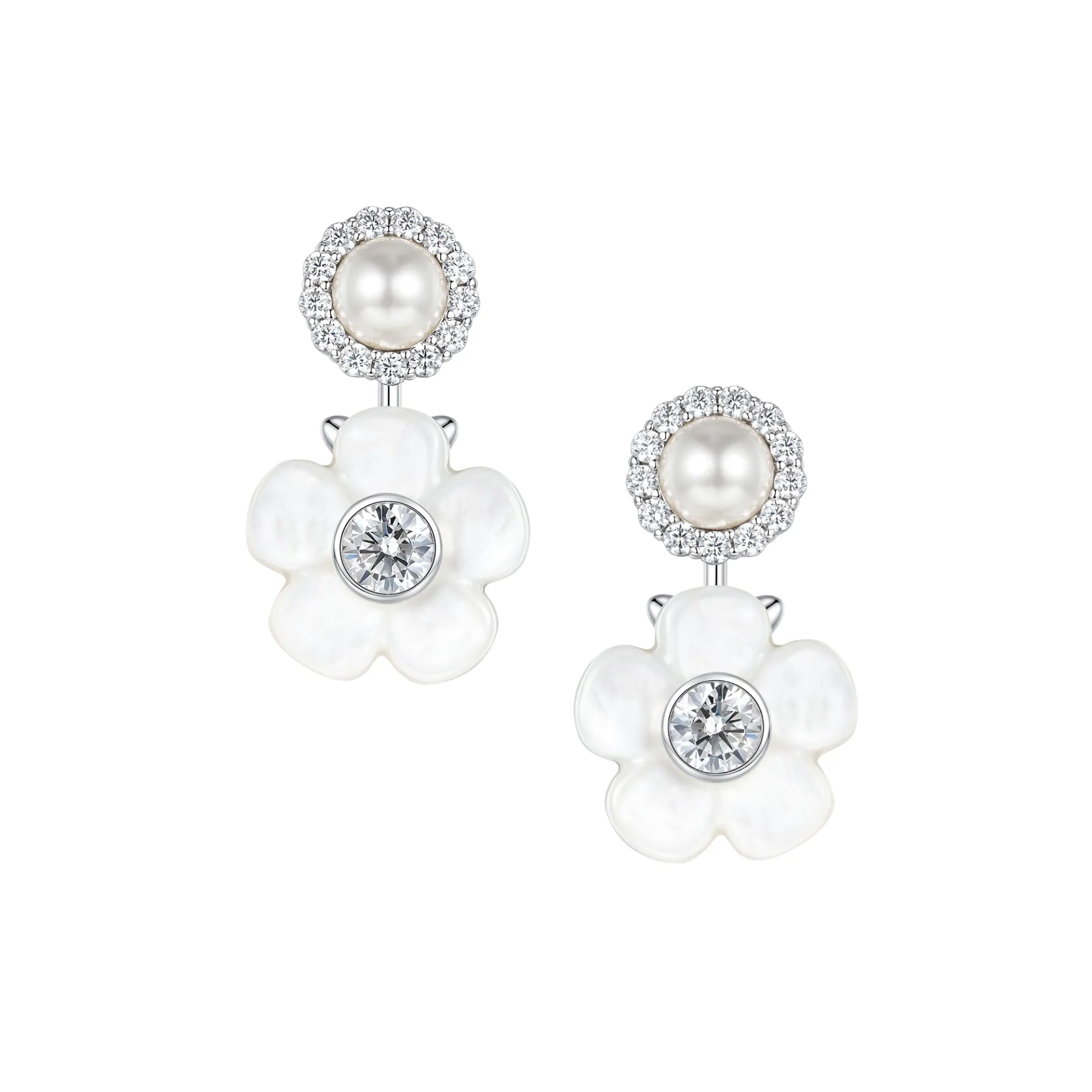 Paradise / Nacre Flower Spin Earring
