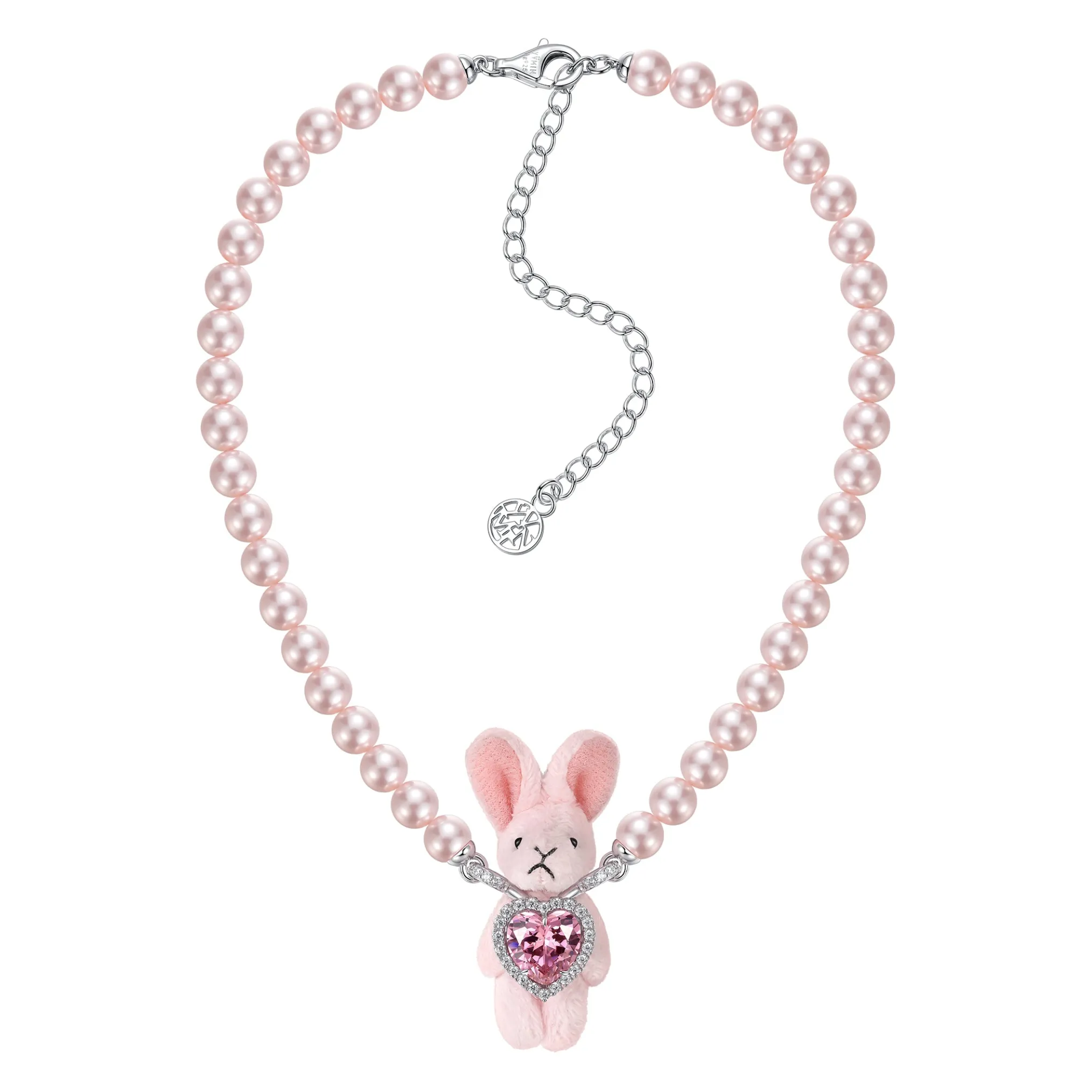 Paradise / Pearl Chain Rabbit Necklace