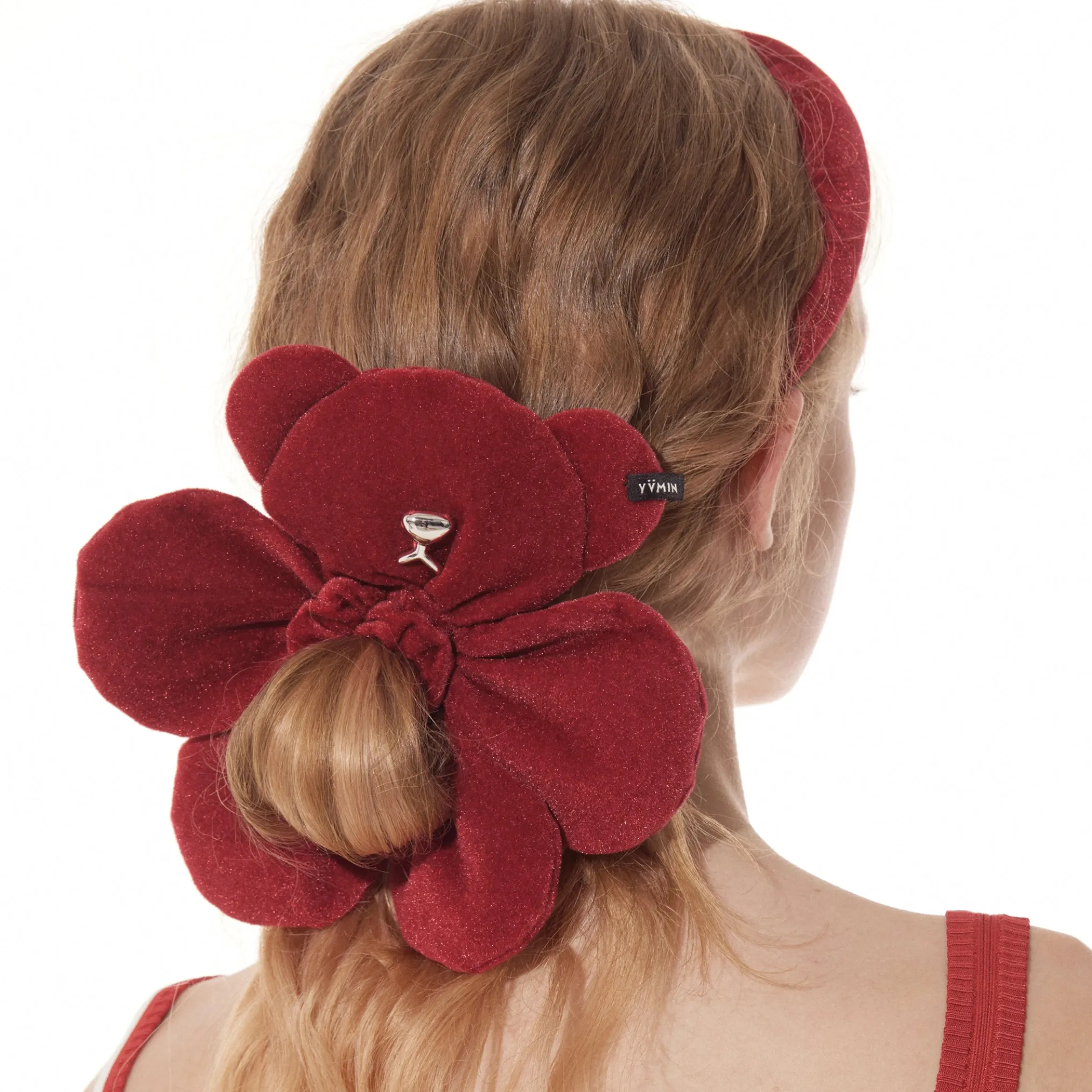 Paradise / Plush Bear Giant Flower Hair Tie
