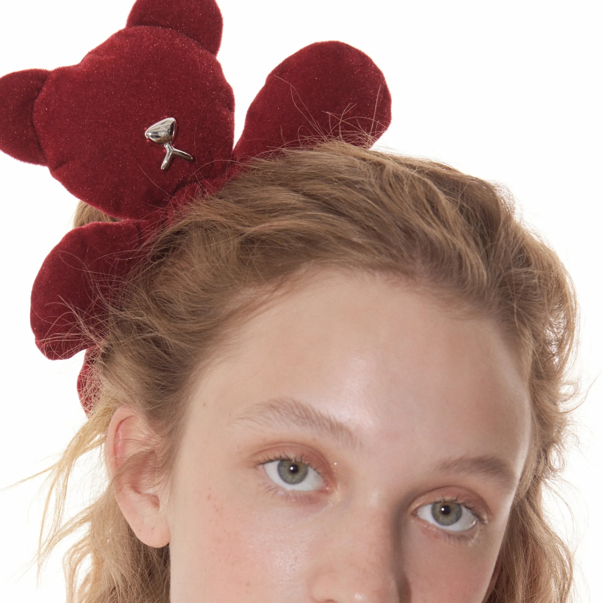 Paradise / Plush Bear Giant Flower Hair Tie