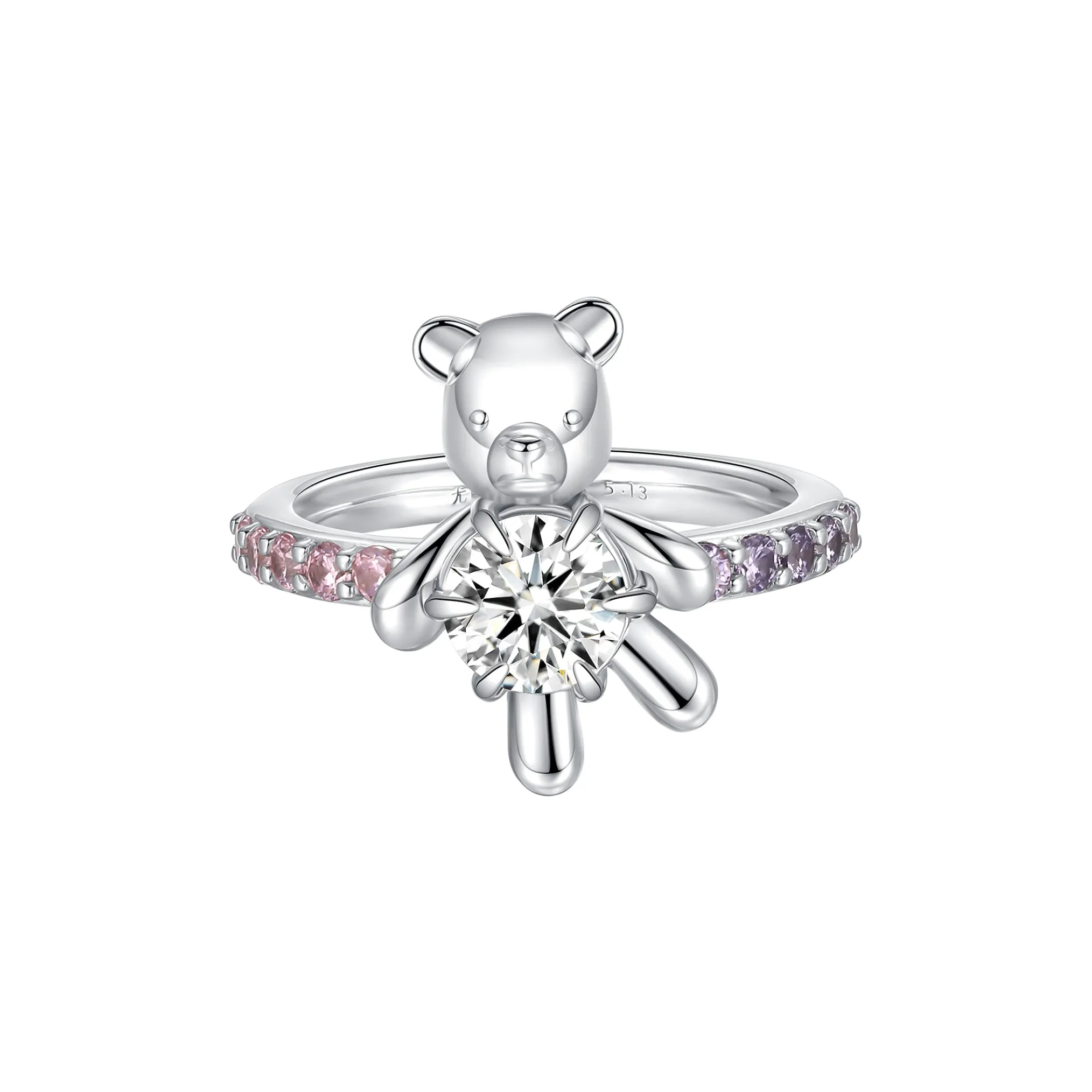 Paradise / Six Claw inlaid Bear Ring