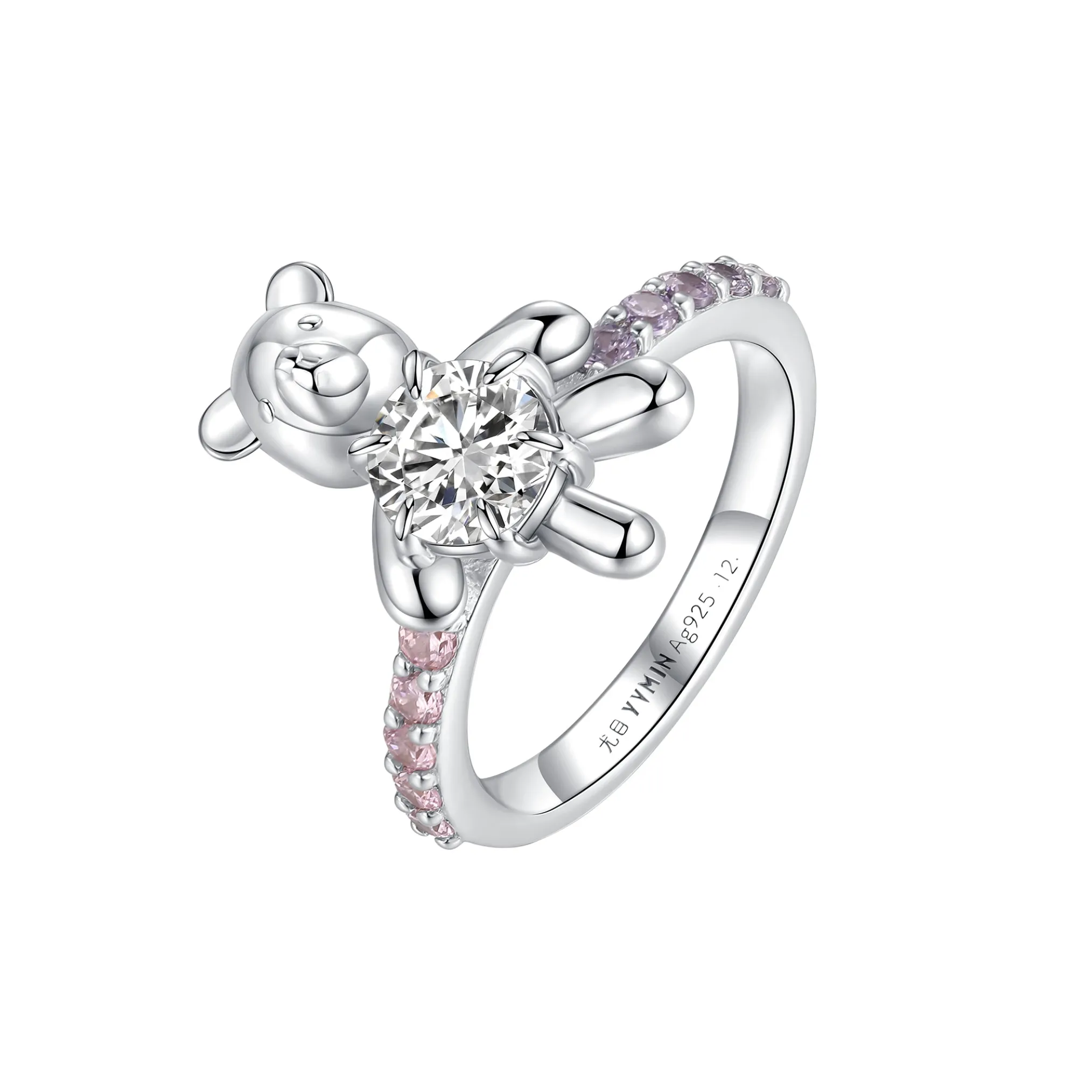 Paradise / Six Claw inlaid Bear Ring